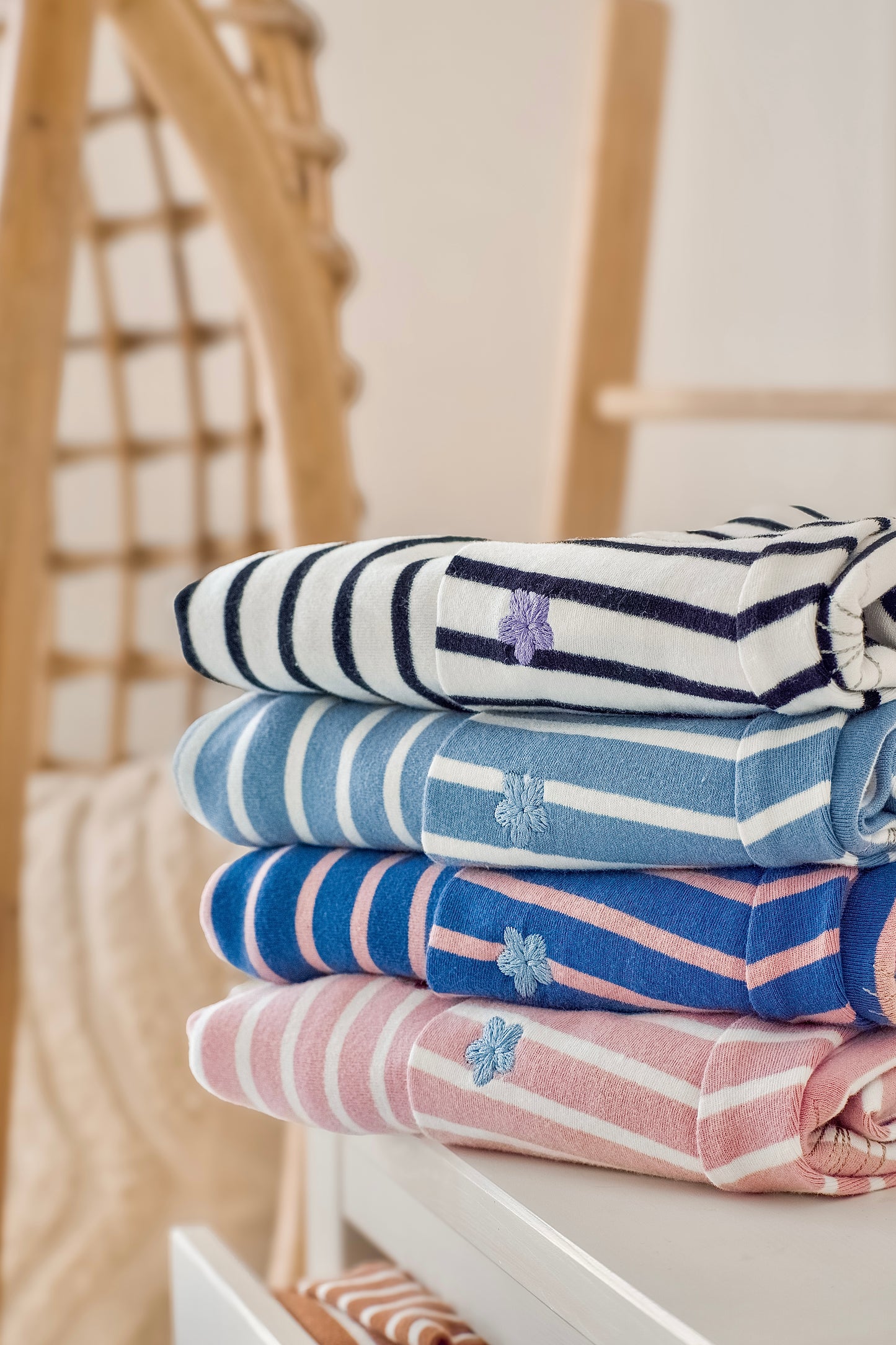 Marinière Striped Embroidered Cotton Tee
