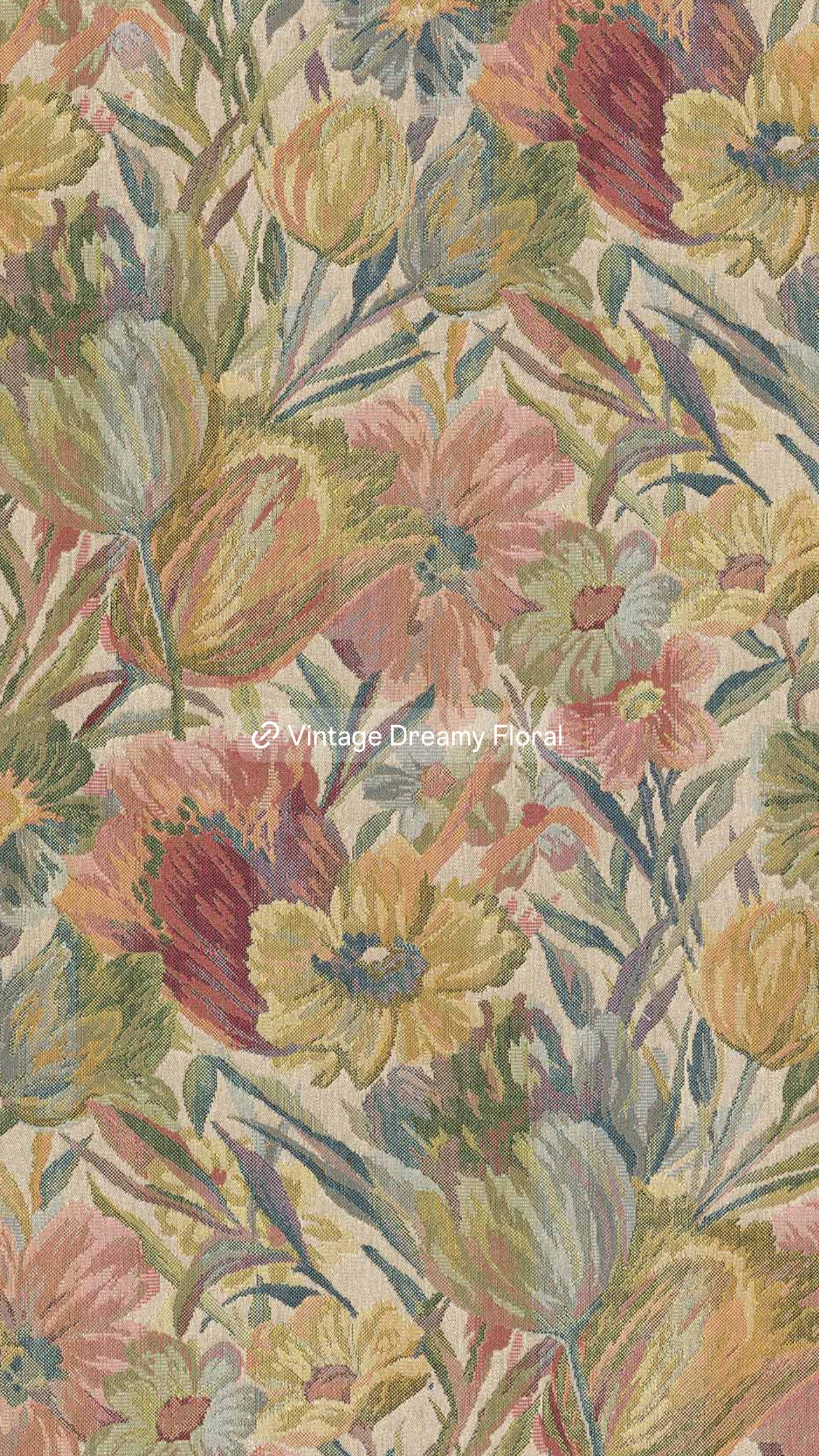 Venetta Two-piece Jacquard Chiffon Dress Set - Vintage Dreamy Floral (Full Lining)