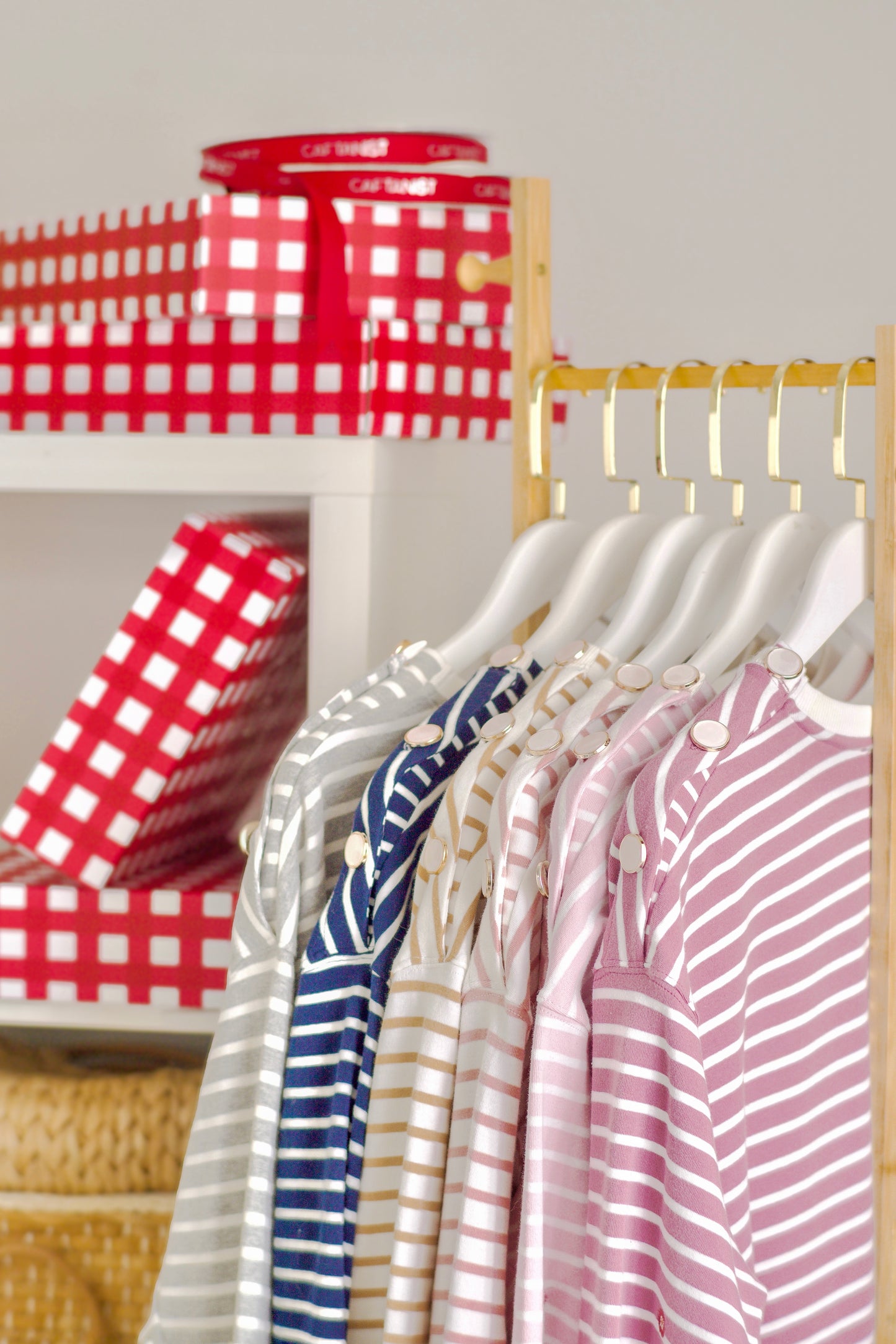 Marinière Striped Embroidered Cotton Tee - Cotton Candy