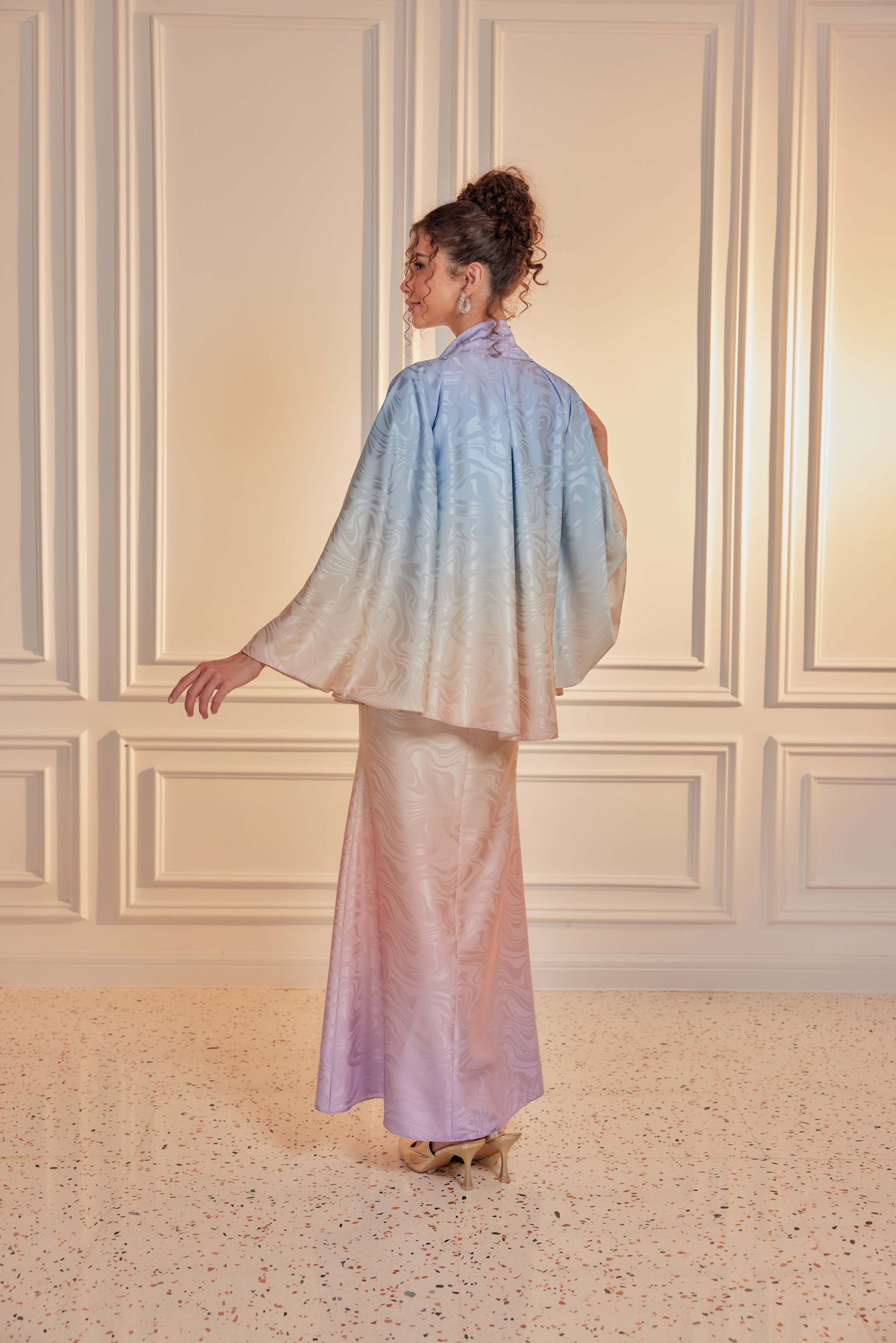 Venetta Ombre Dress Set - Opal