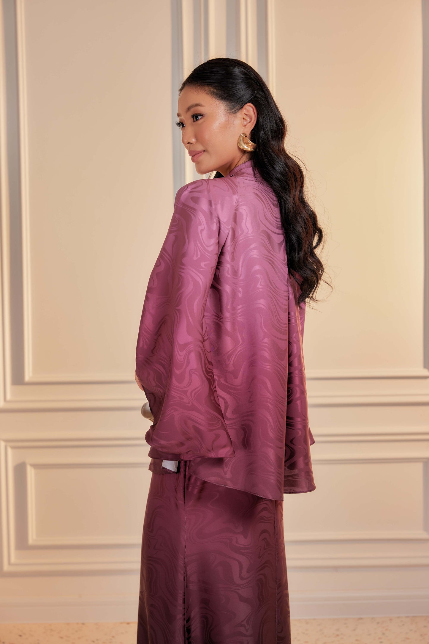 Venetta Ombre Dress Set - Rubellite