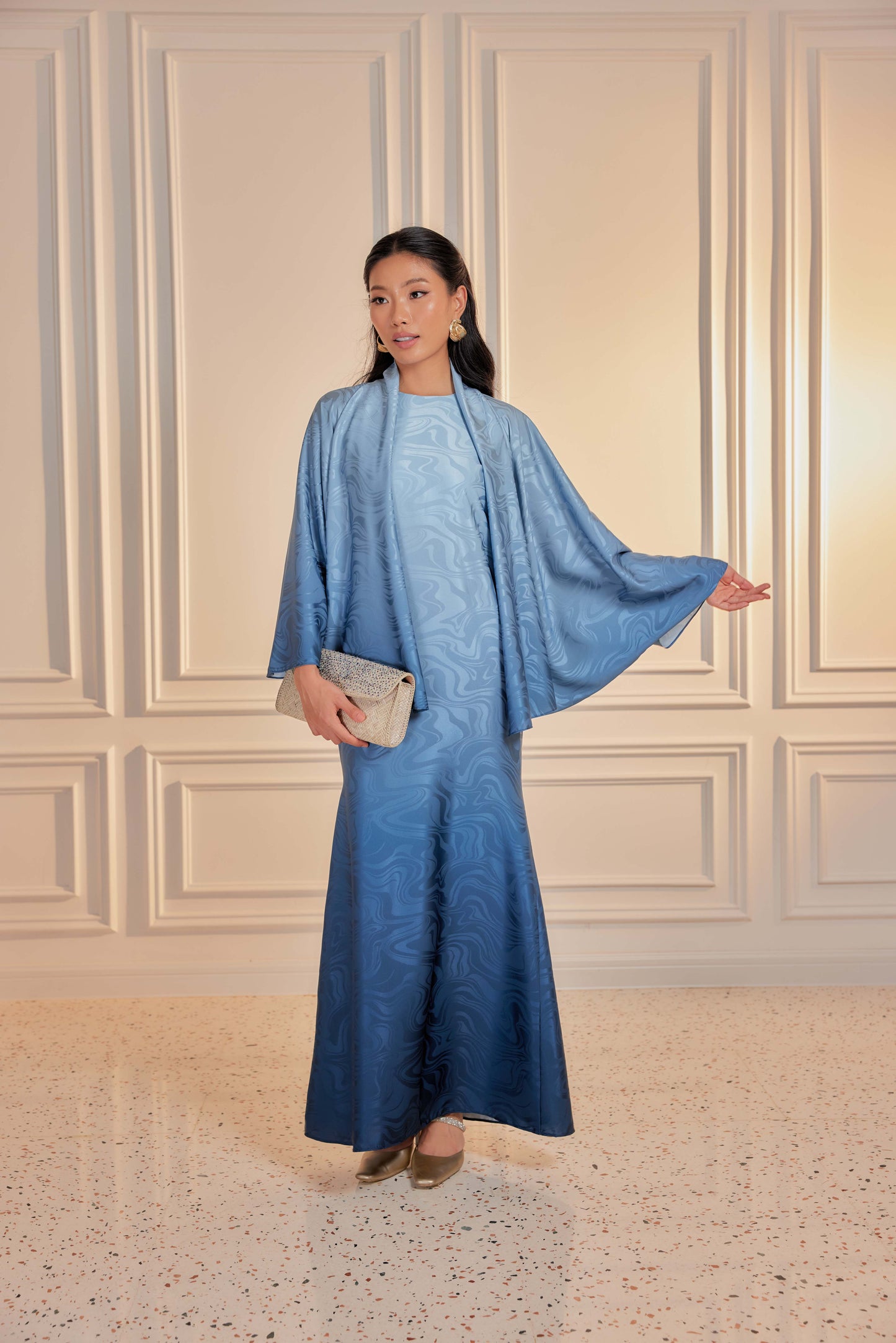 Venetta Ombre Dress Set - Alexandrite