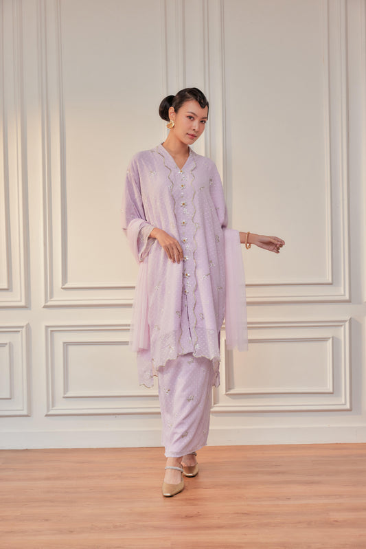 Champaka Embroidered Kebarung (Fully Lined) Set