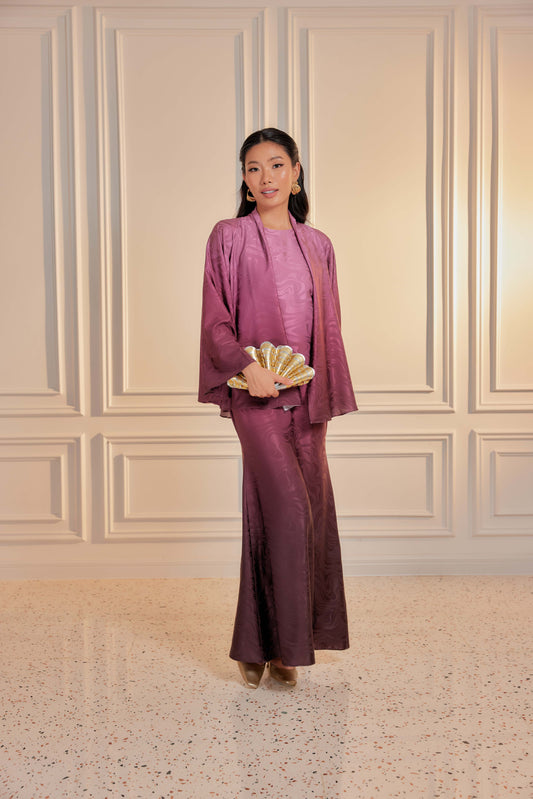 Venetta Ombre Dress Set - Rubellite