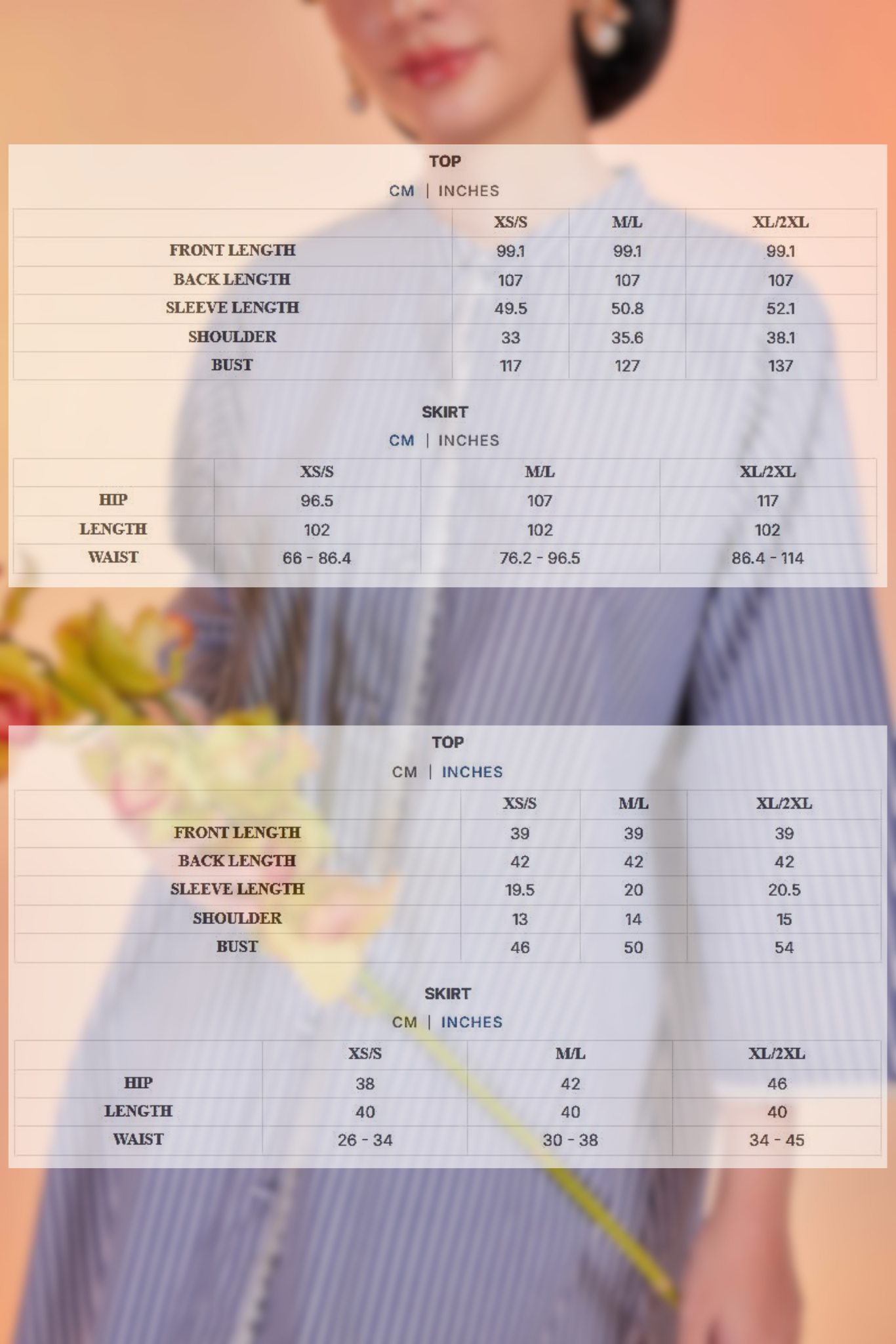 Belau-Airis Cotton Striped Kebarung with Lace Trim Set