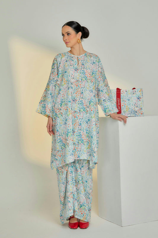 Amaya Cotton Kurung in Summer Bloom (To be shipped by 20th February onwards) Caftanist
