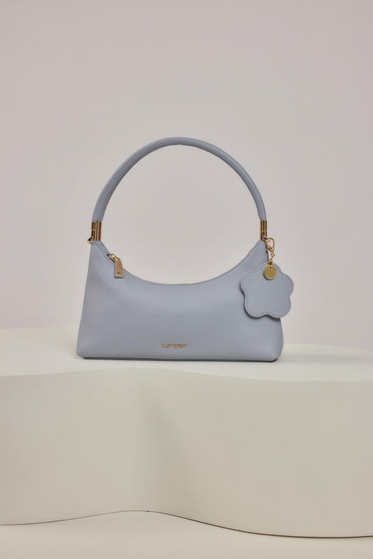 The Iconic Leather Bag - Hydrangea Blue