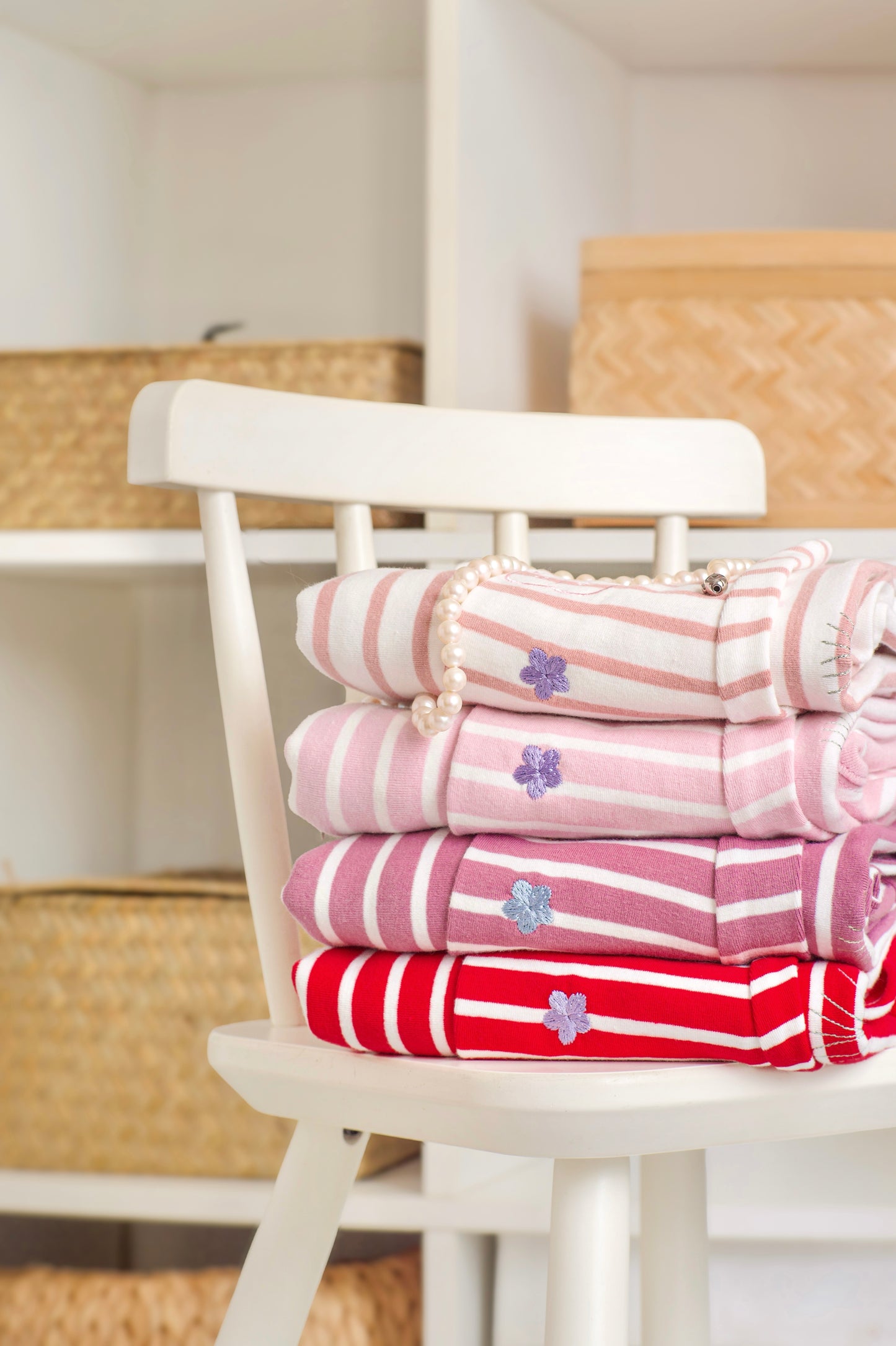 Marinière Striped Embroidered Cotton Tee - mon chéri