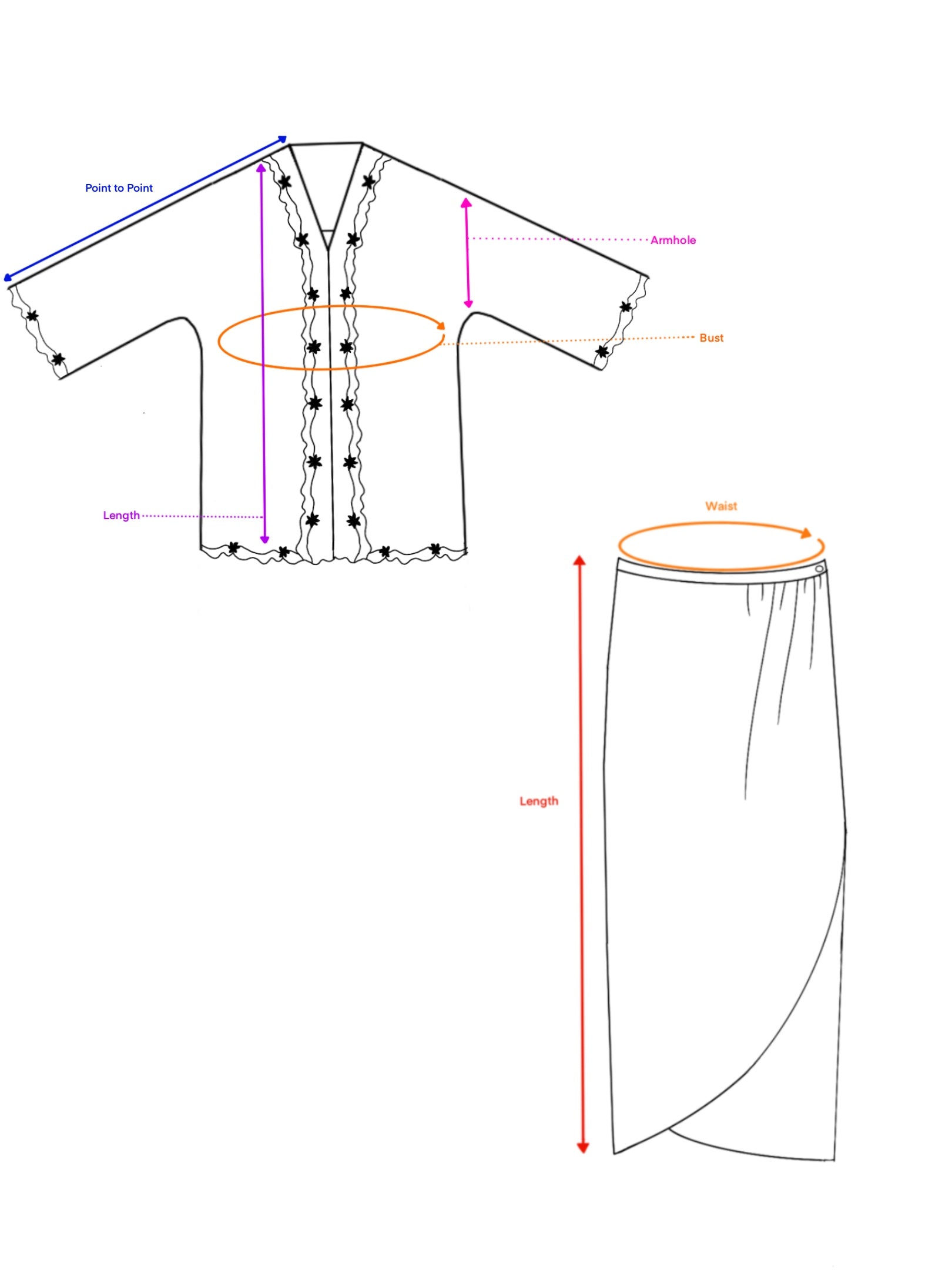 Carnation Garden - Indah Embroidery Kebaya with Matching Fan