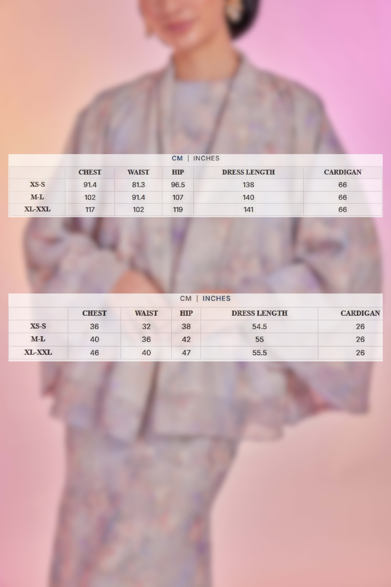 Venetta Two-piece Dress Set - Vintage Autumn Mist (Full Lining)