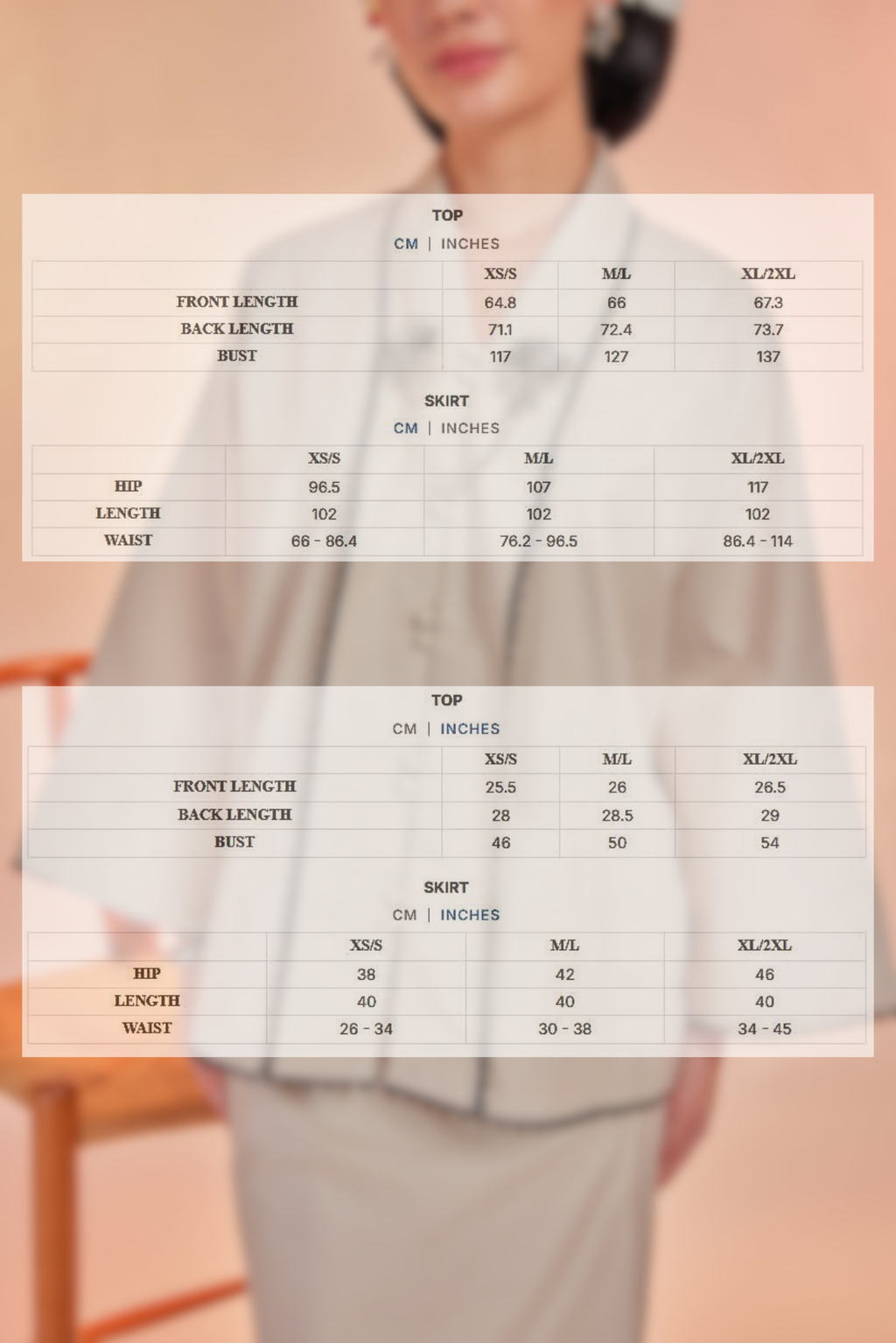 Kapuk-Orked Cotton Striped Kebaya with Lace Trim Set