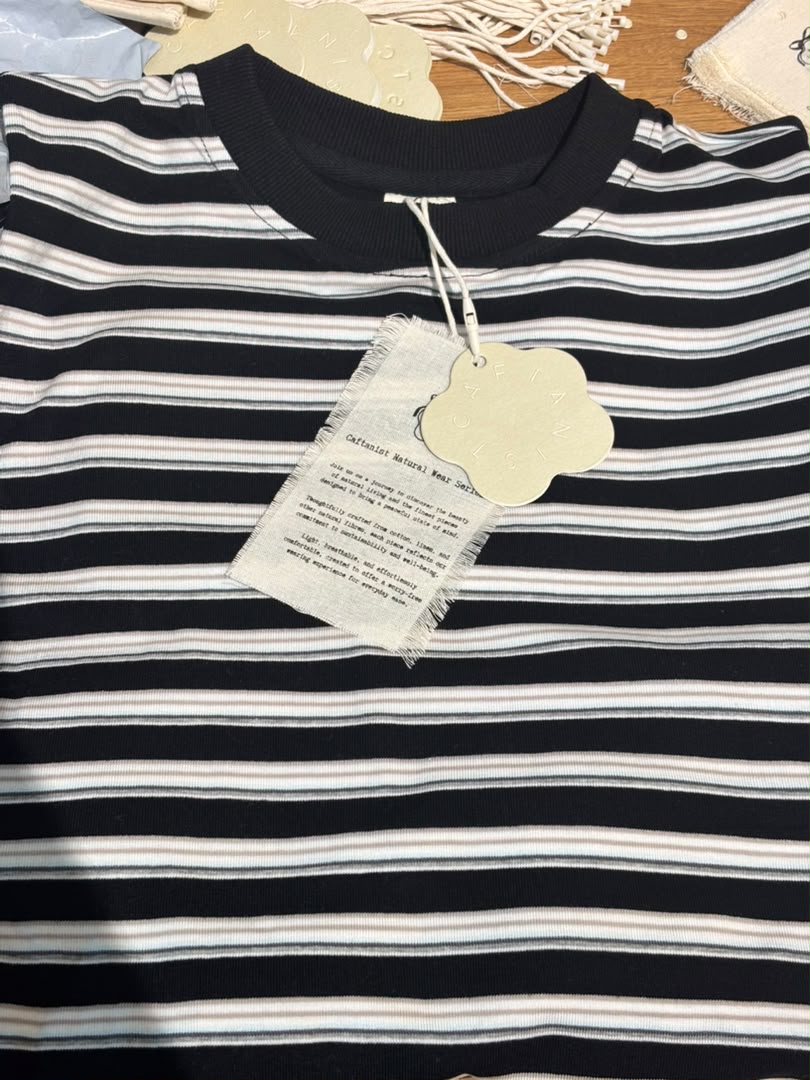 THE CAF-TEE IN MIDNIGHT JAM STRIPE