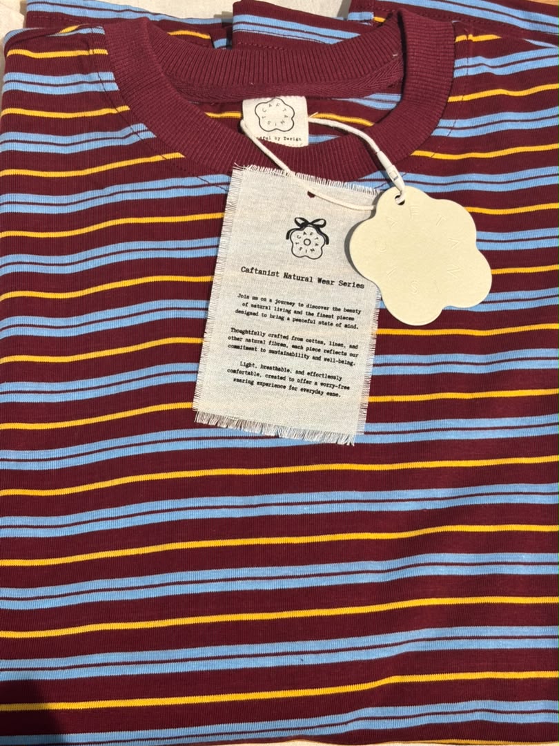 THE CAF-TEE IN RED VELVET STRIPE