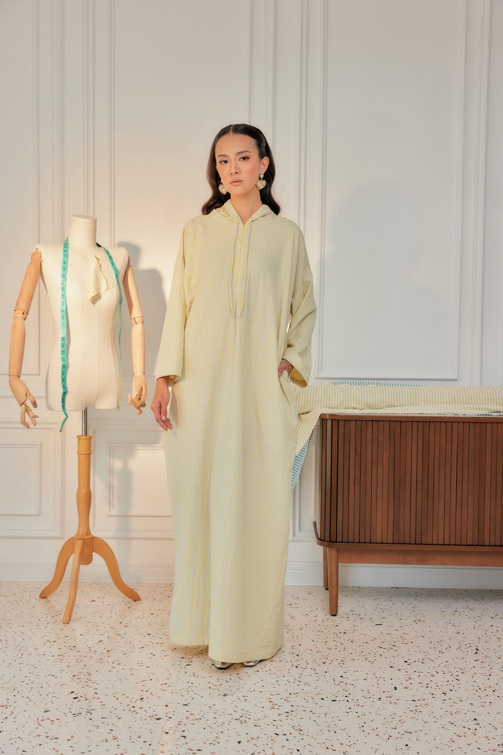 Striped Hoodie Dress