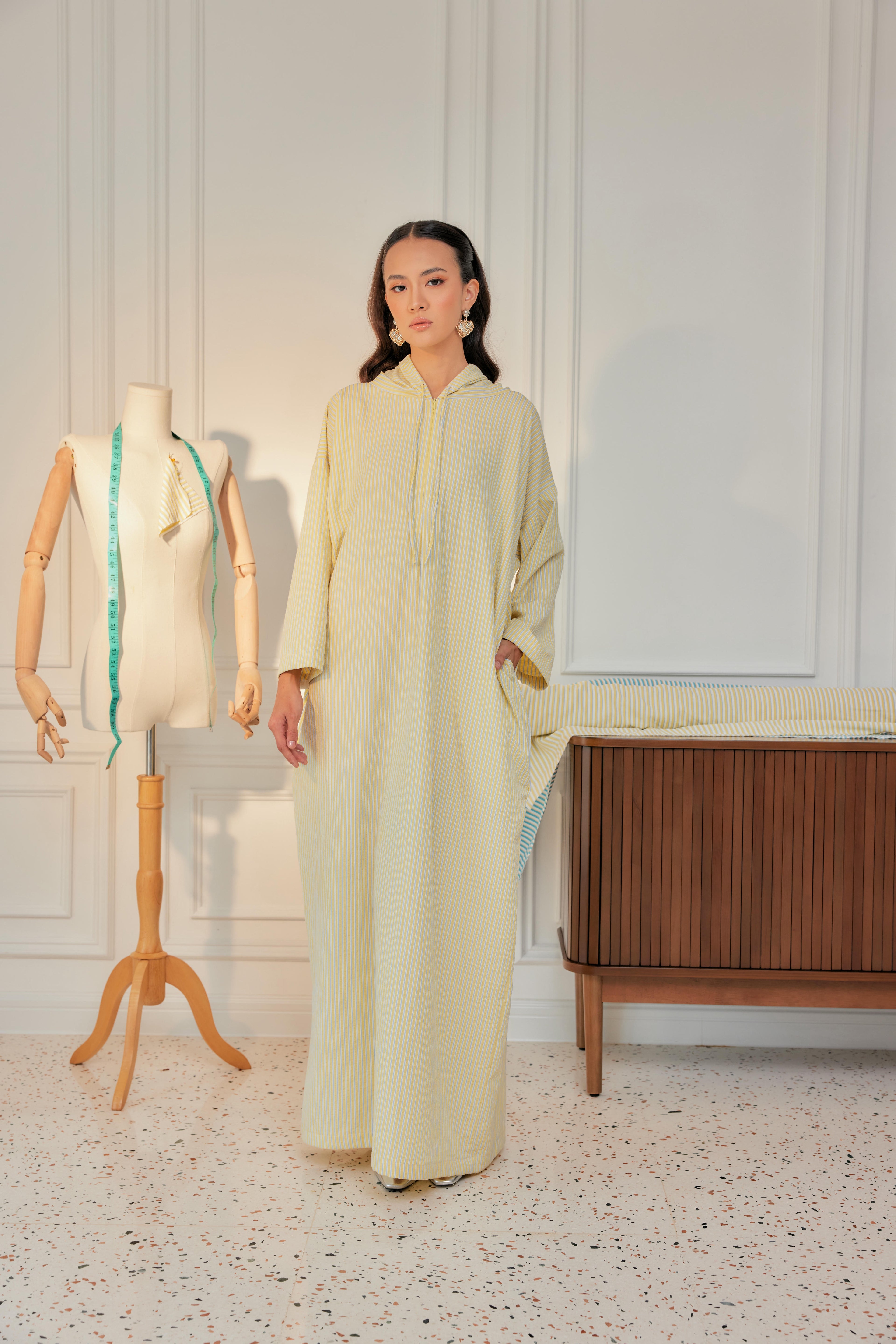 Striped Hoodie Dress