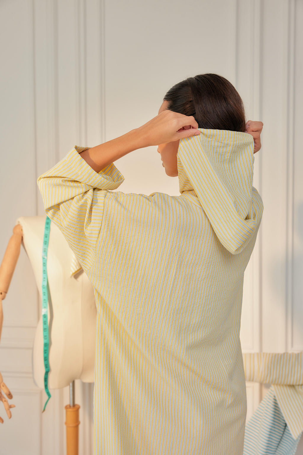 Striped Hoodie Dress