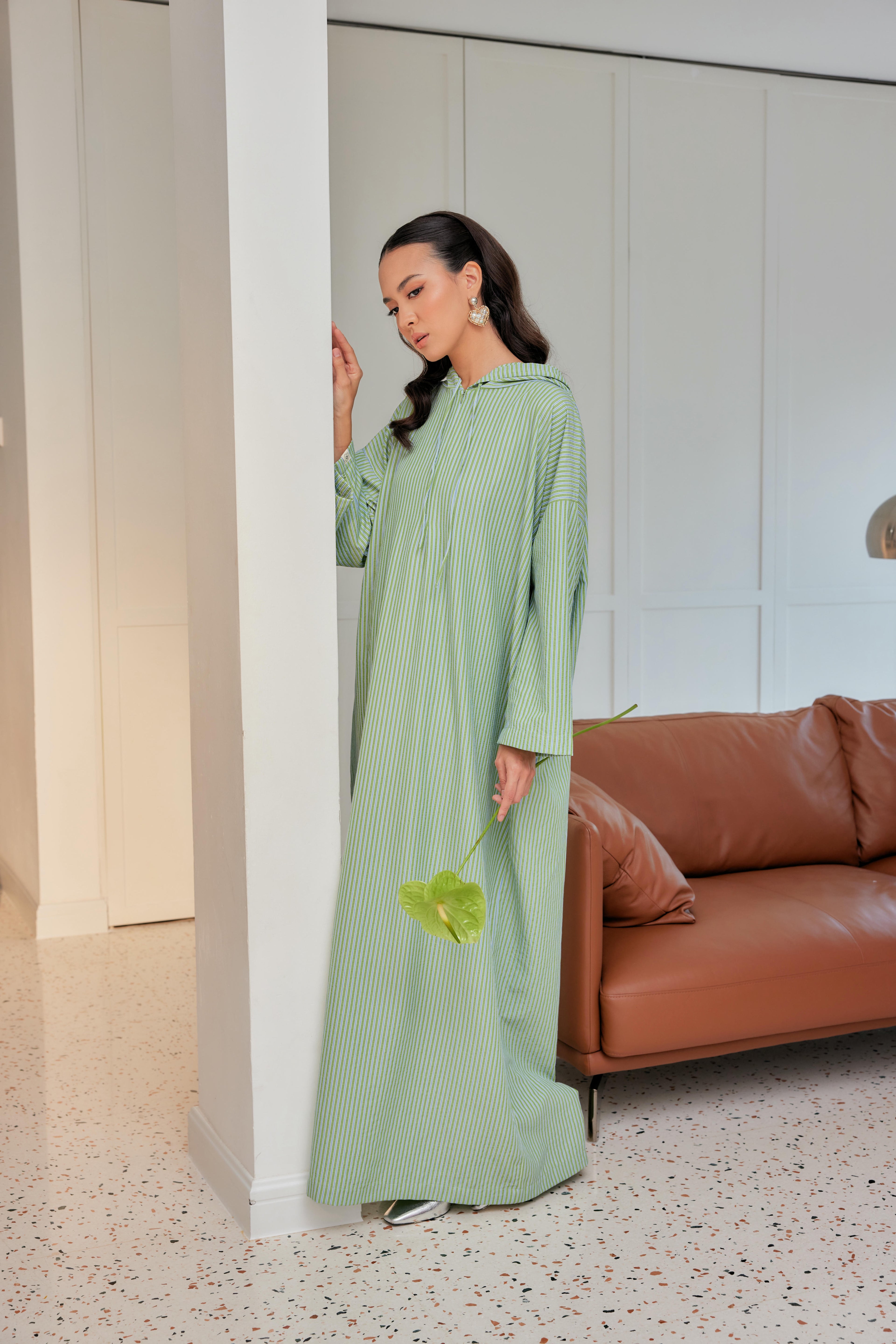 Striped Hoodie Dress