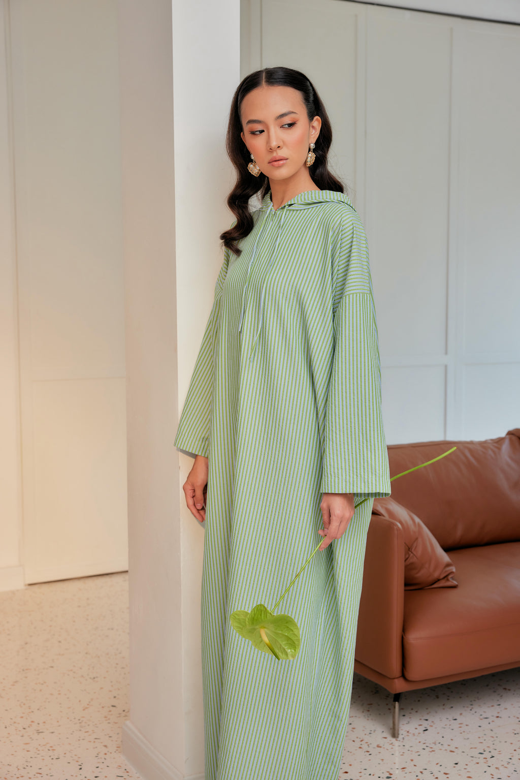 Striped Hoodie Dress