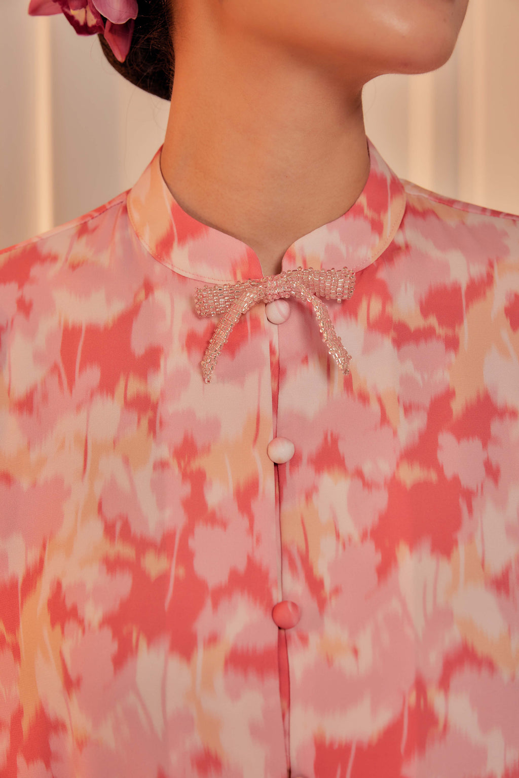 25 - Dewi Kemuning II - Kebarung Sulam Goyang Set With Matching Fan & Selendang