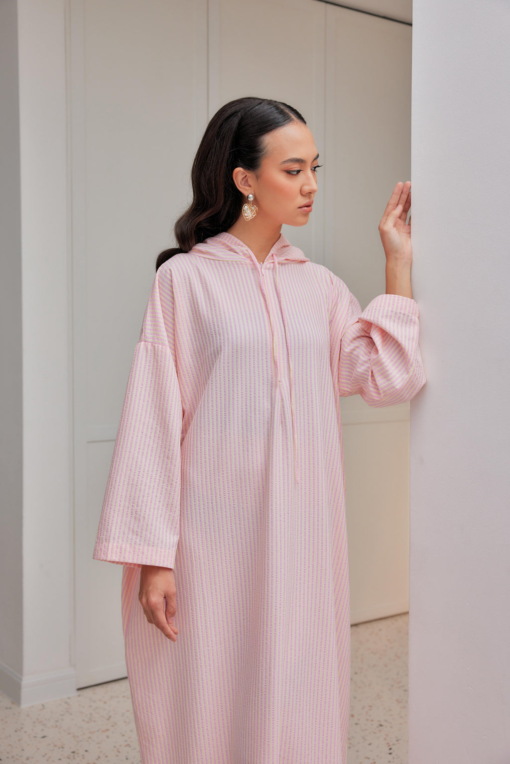 Striped Hoodie Dress