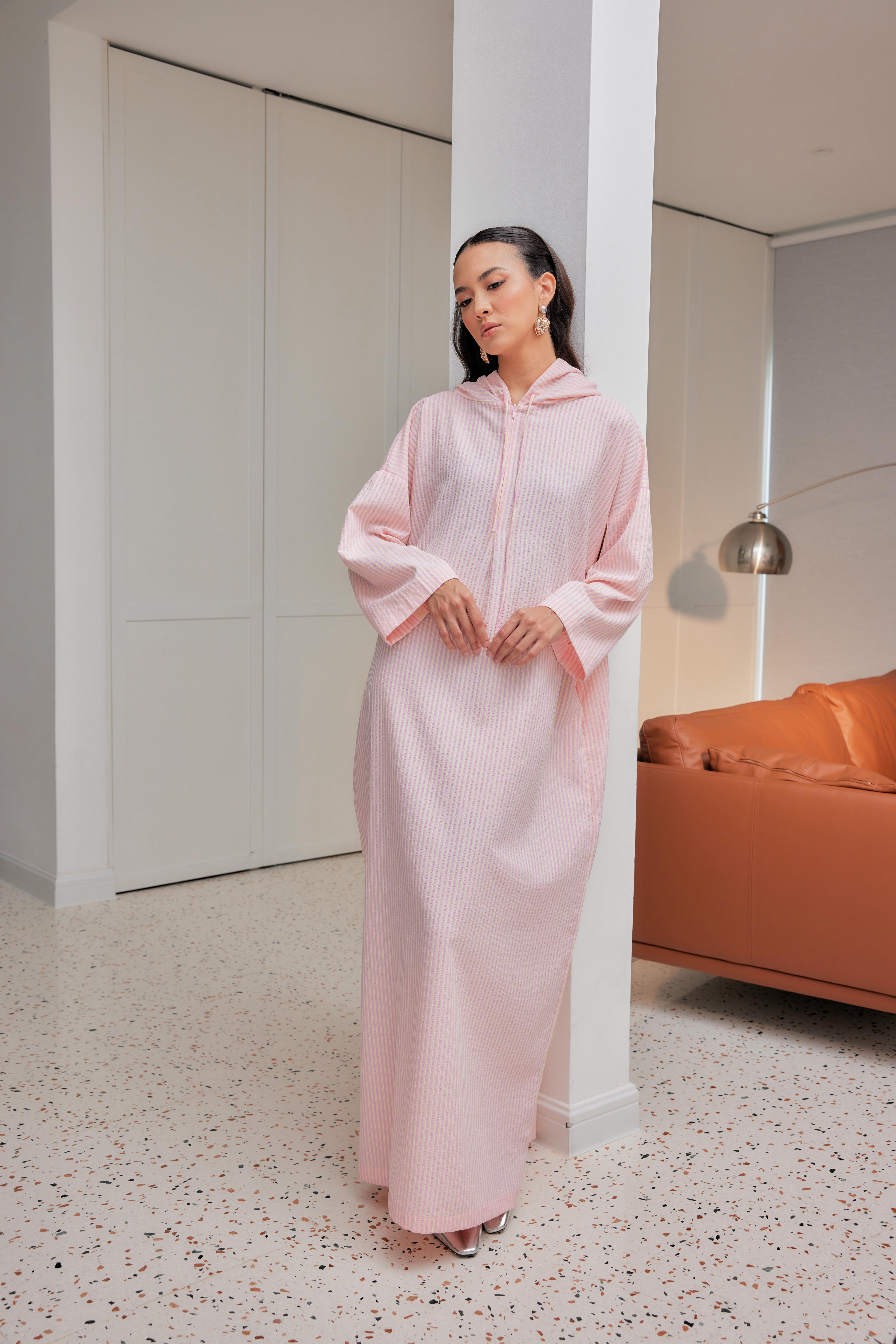 Striped Hoodie Dress