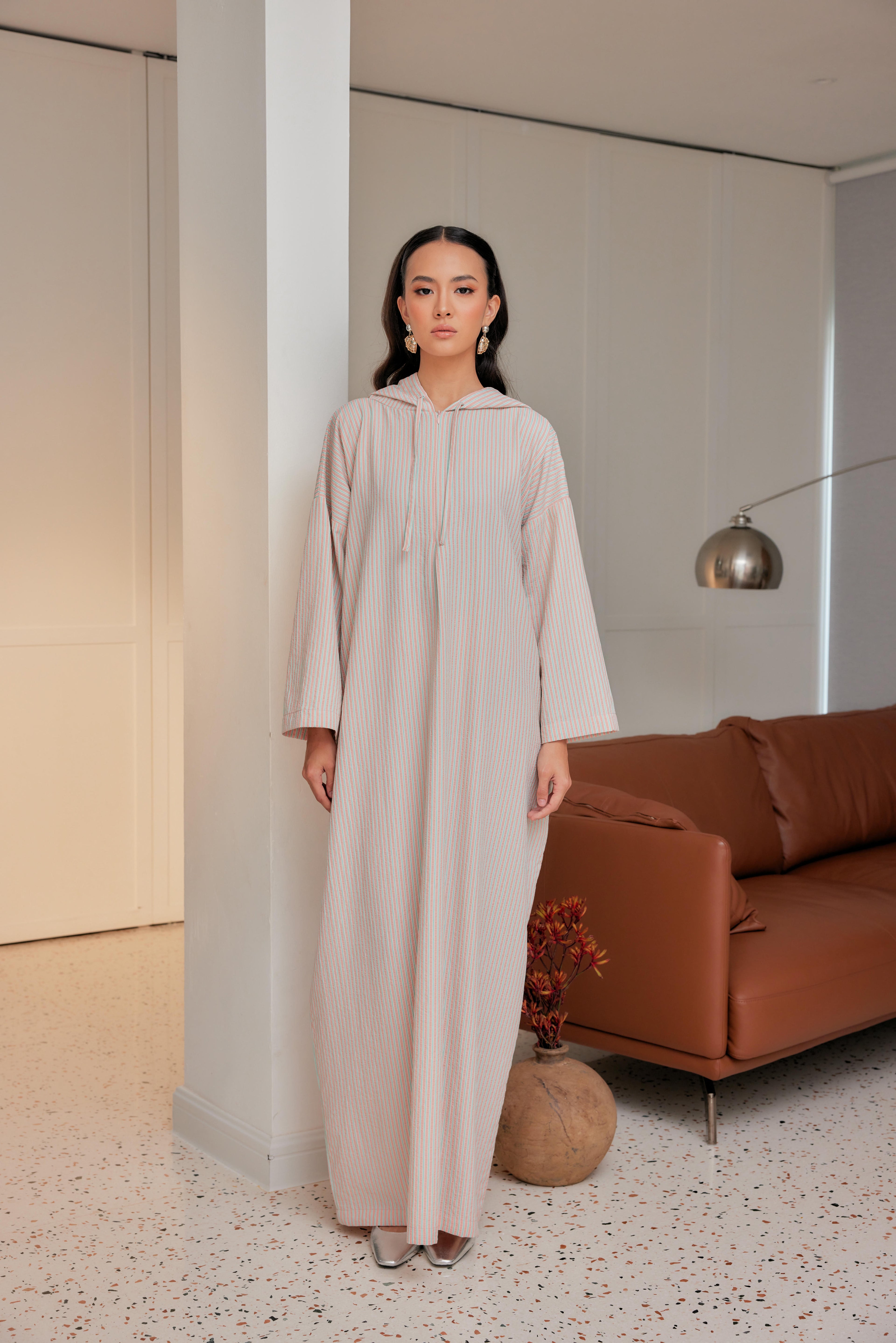 Striped Hoodie Dress