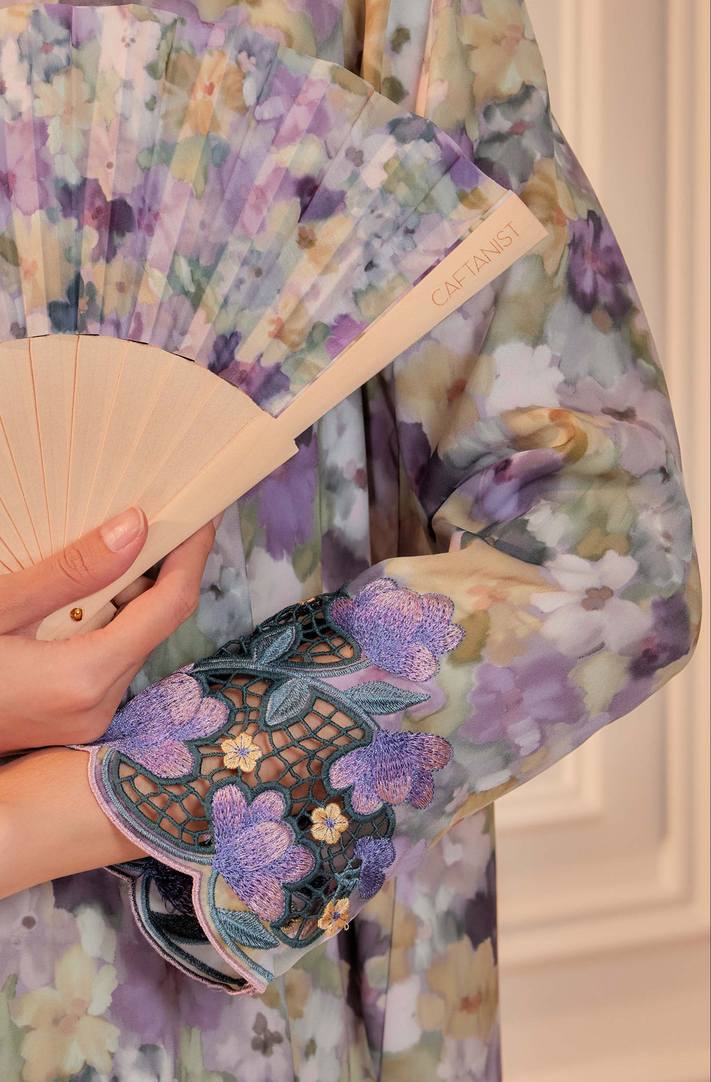 16 - Sundari Kenanga I - Kebarung Sulam Goyang Set With Matching Fan & Selendang