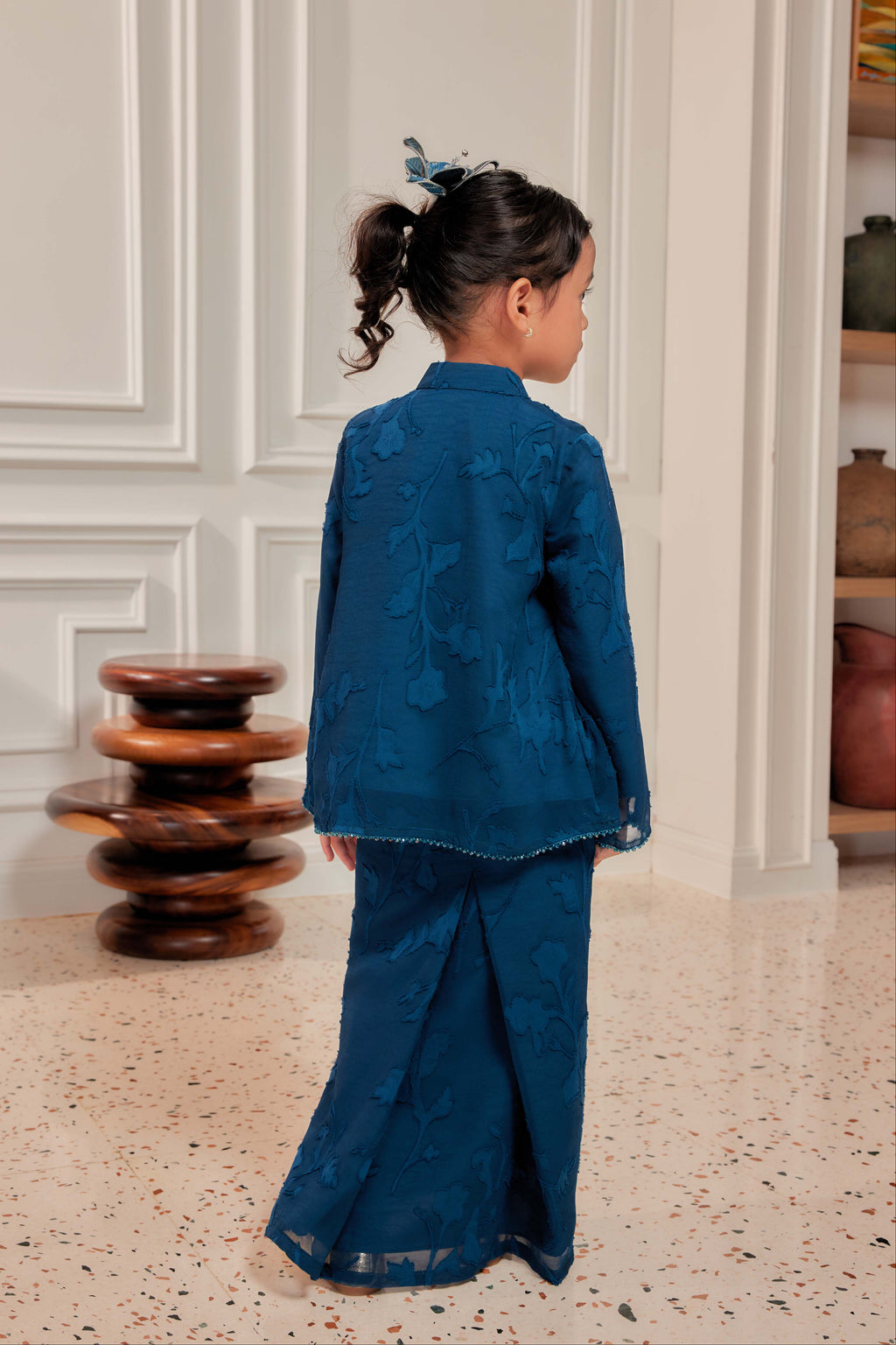 Teal Blue - Kids Indah Pelangi Kebarung (Fully Lined)