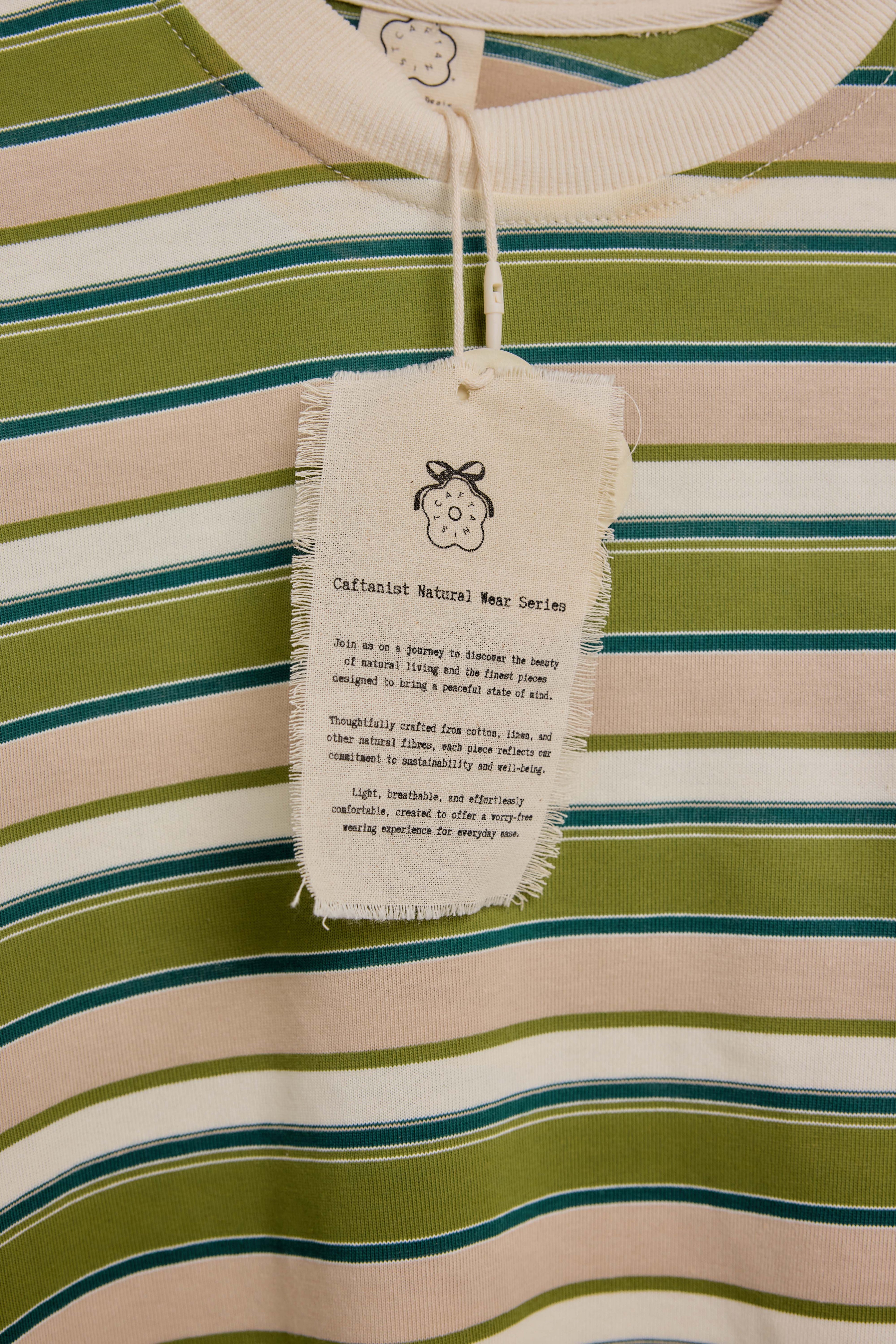 THE CAF-TEE IN PISTACHIO LATTE STRIPE
