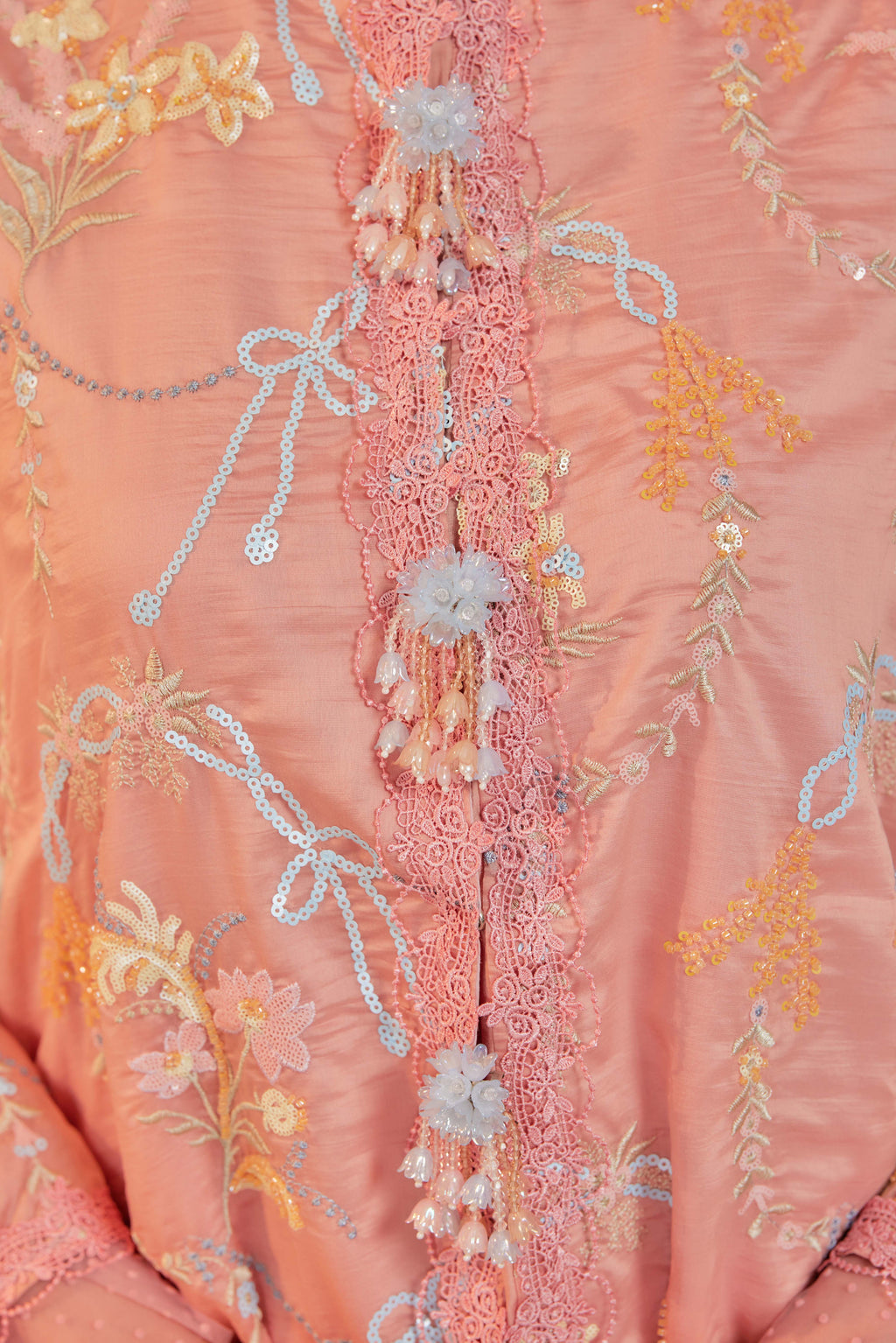 Terakota - Marni Beaded Embellished Kurung with Set of 3 Brooch (Fully Lined)