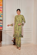 Strawberry Matcha - Dian Embellished Kebarung with Embroidery Lace Trim