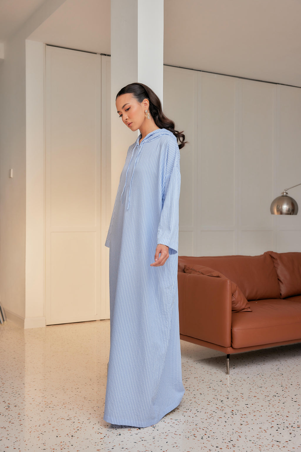 Striped Hoodie Dress