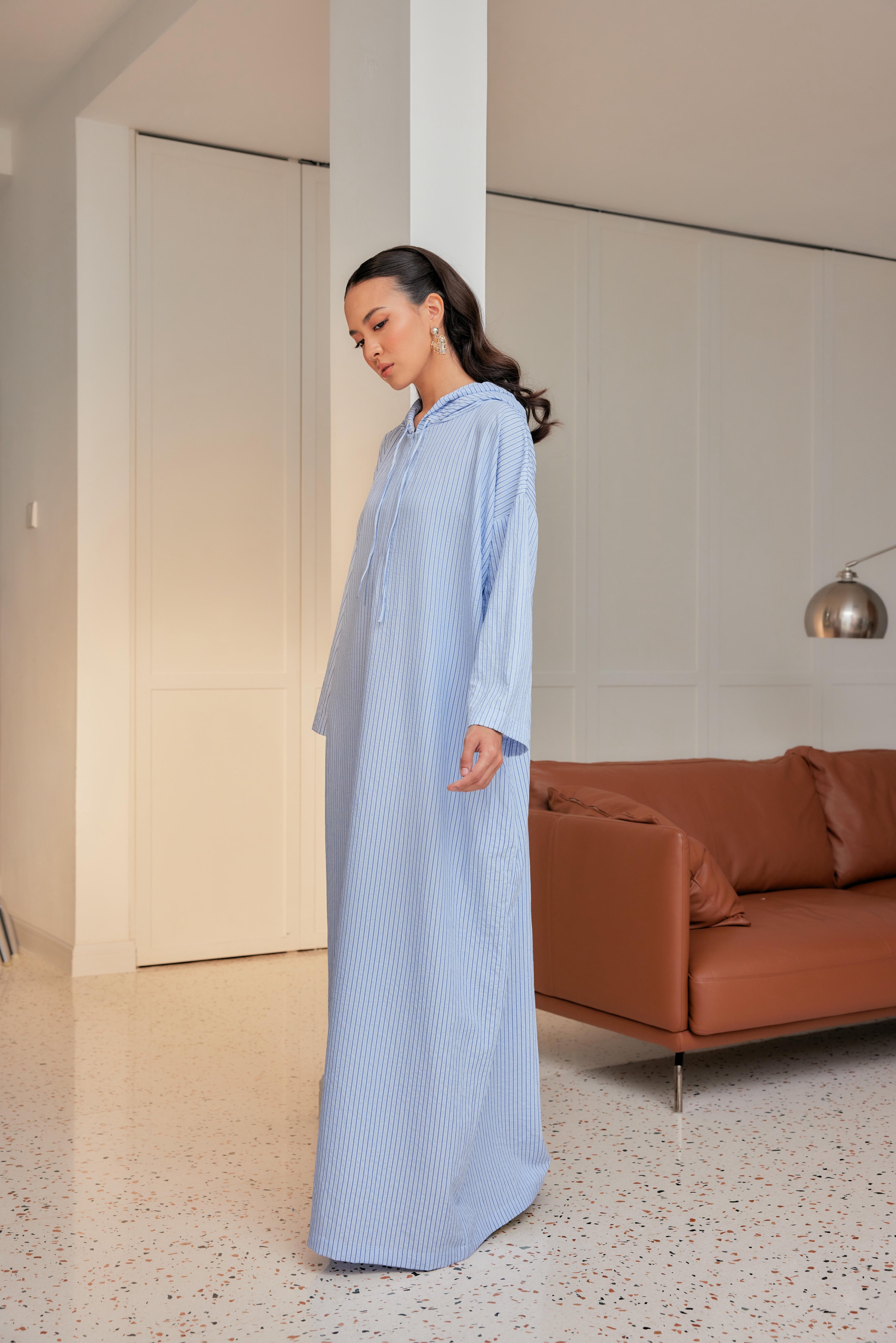 Striped Hoodie Dress