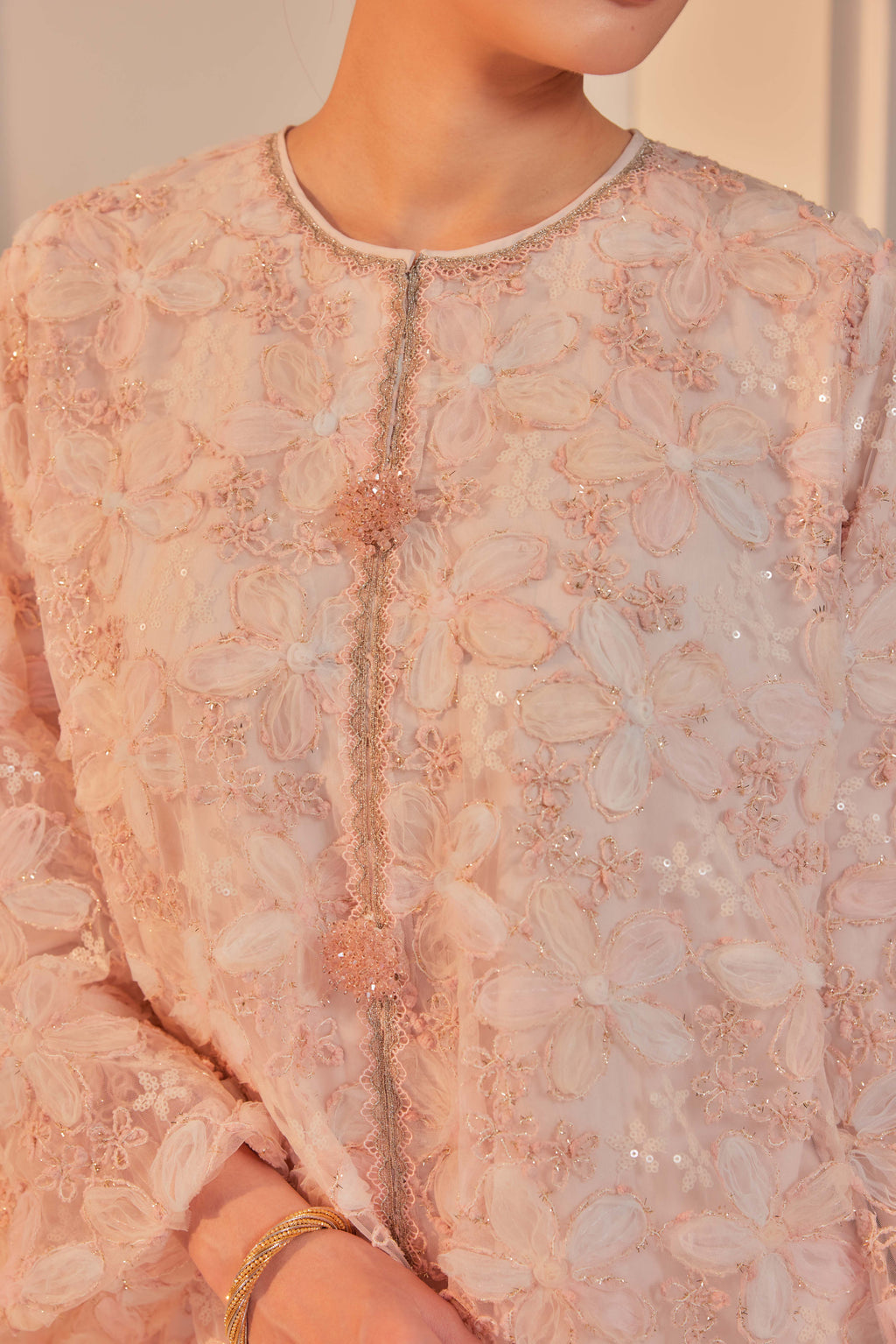 Cotton Candy - Raia Embellished Lace Kurung (Full Lining)