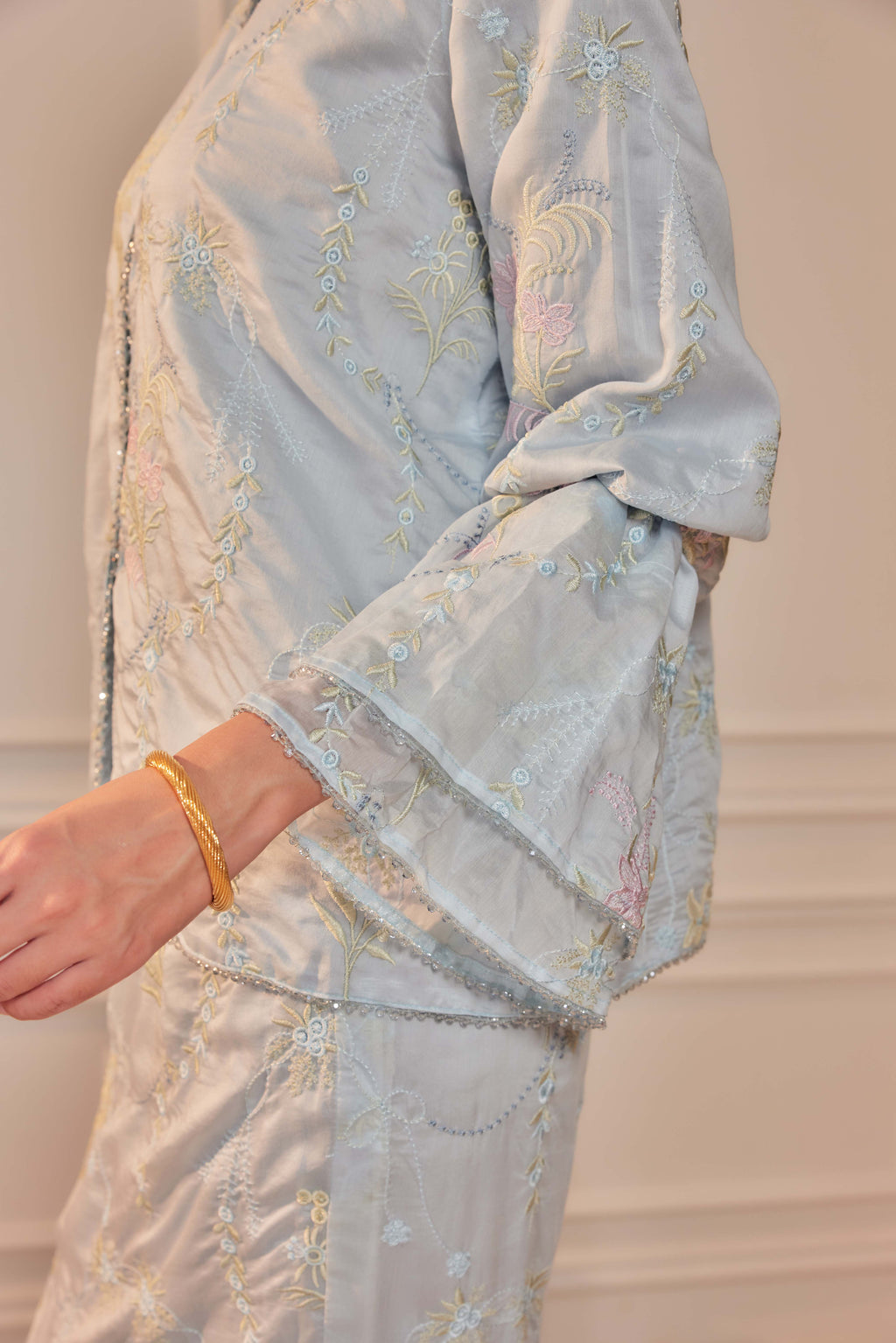 Bayu - Puspa Embroidered Kurung Beaded Edition (Fully Lined)