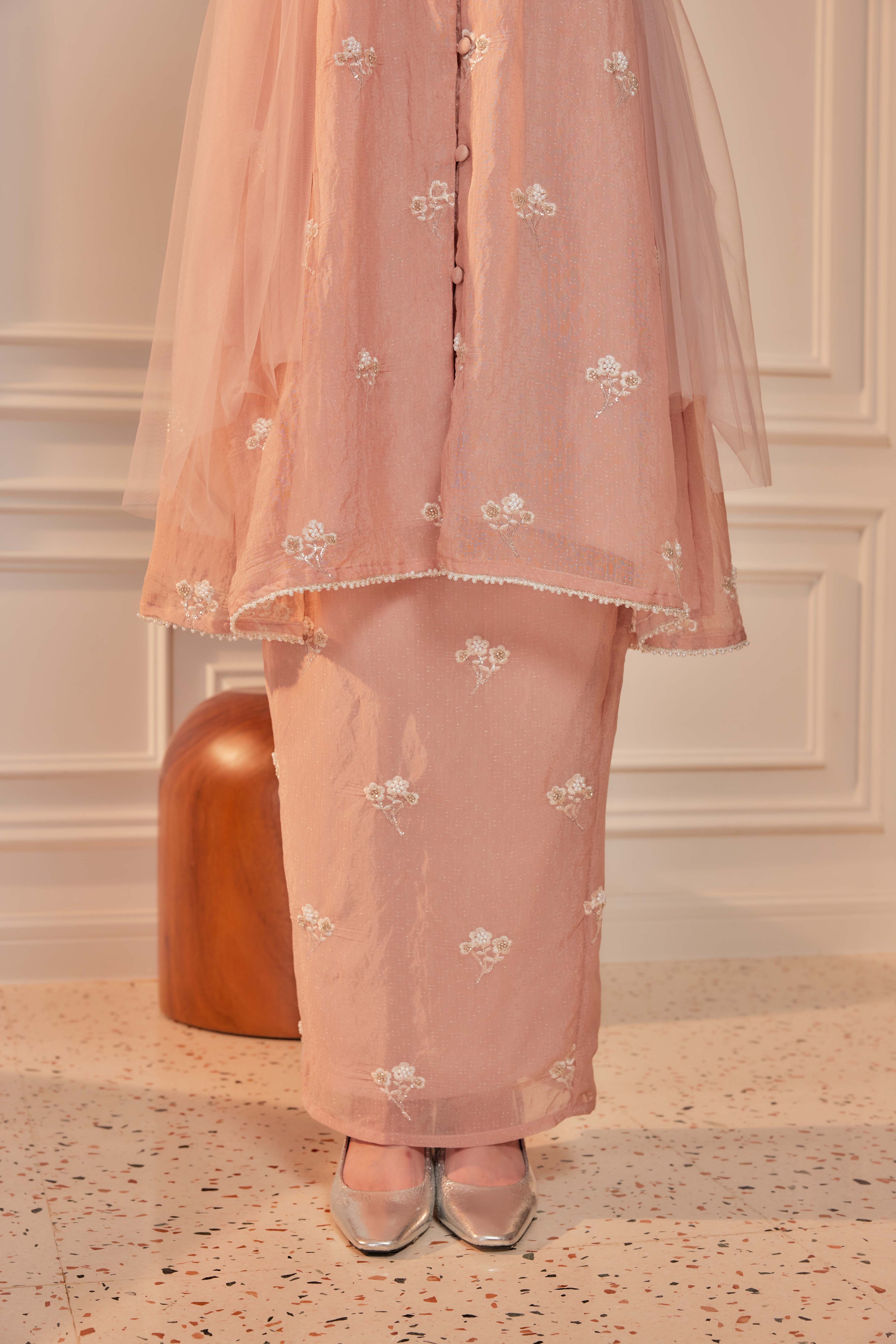 Tembikar - Mutiara Embellished Kebarung Set (Full Lining)