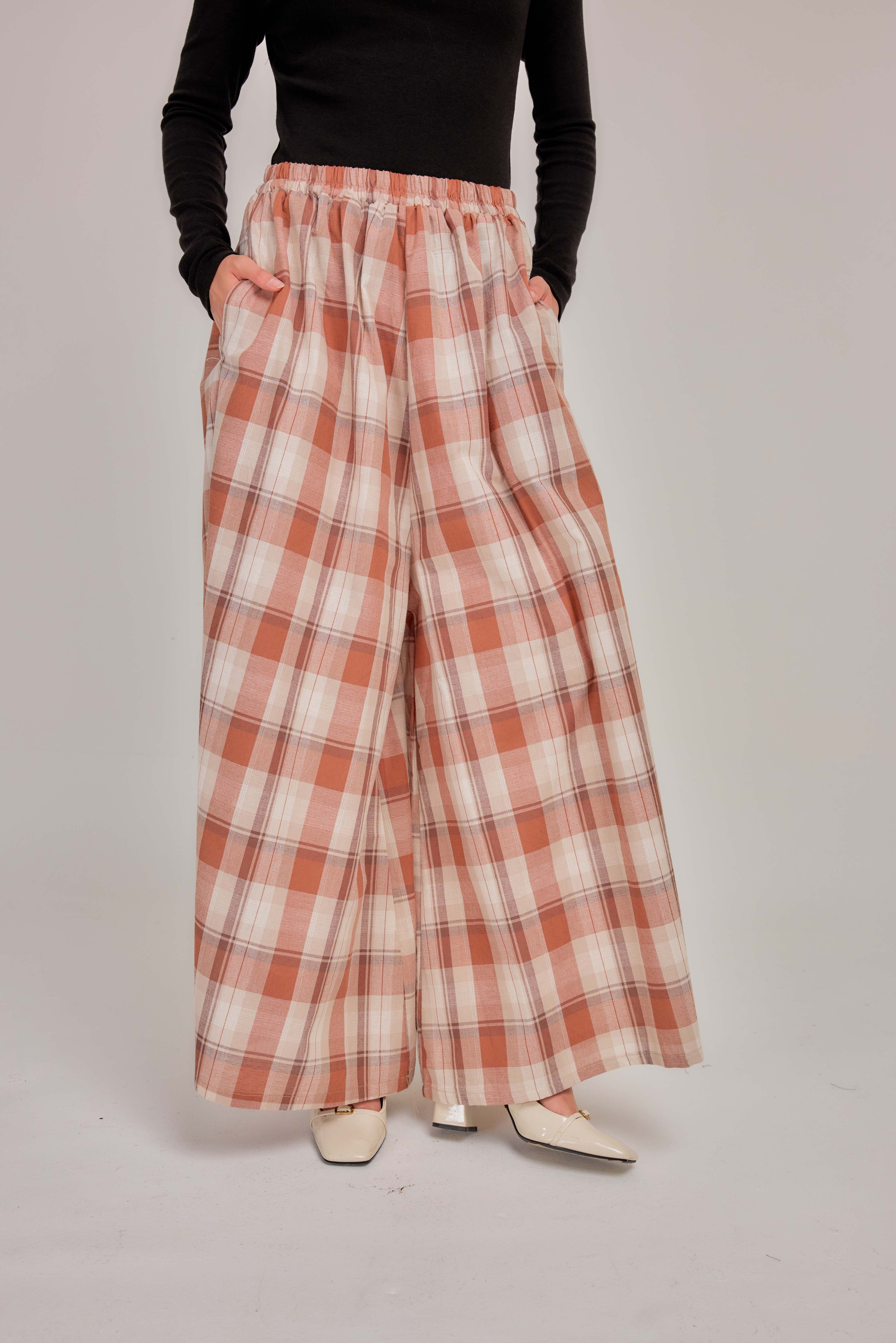 06 - Clay Blush -  Wide High Waist Pants