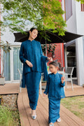 Teal Blue - Kids Indah Pelangi Kebarung (Fully Lined)