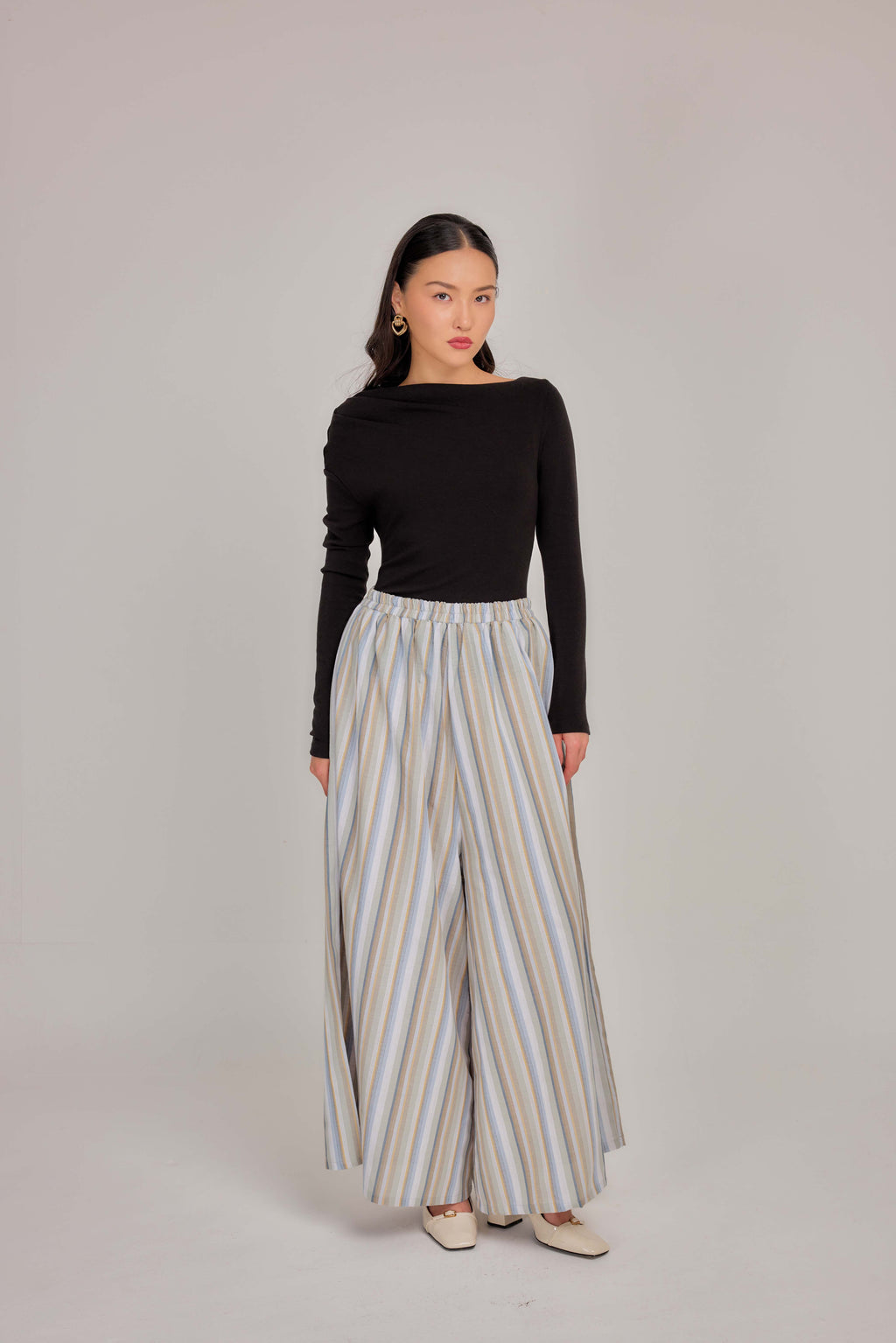 09 - Seaside Oat - Wide High Waist Pants