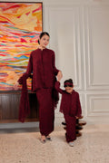 Burgundy Cherry - Kids Indah Pelangi Kebarung (Fully Lined)