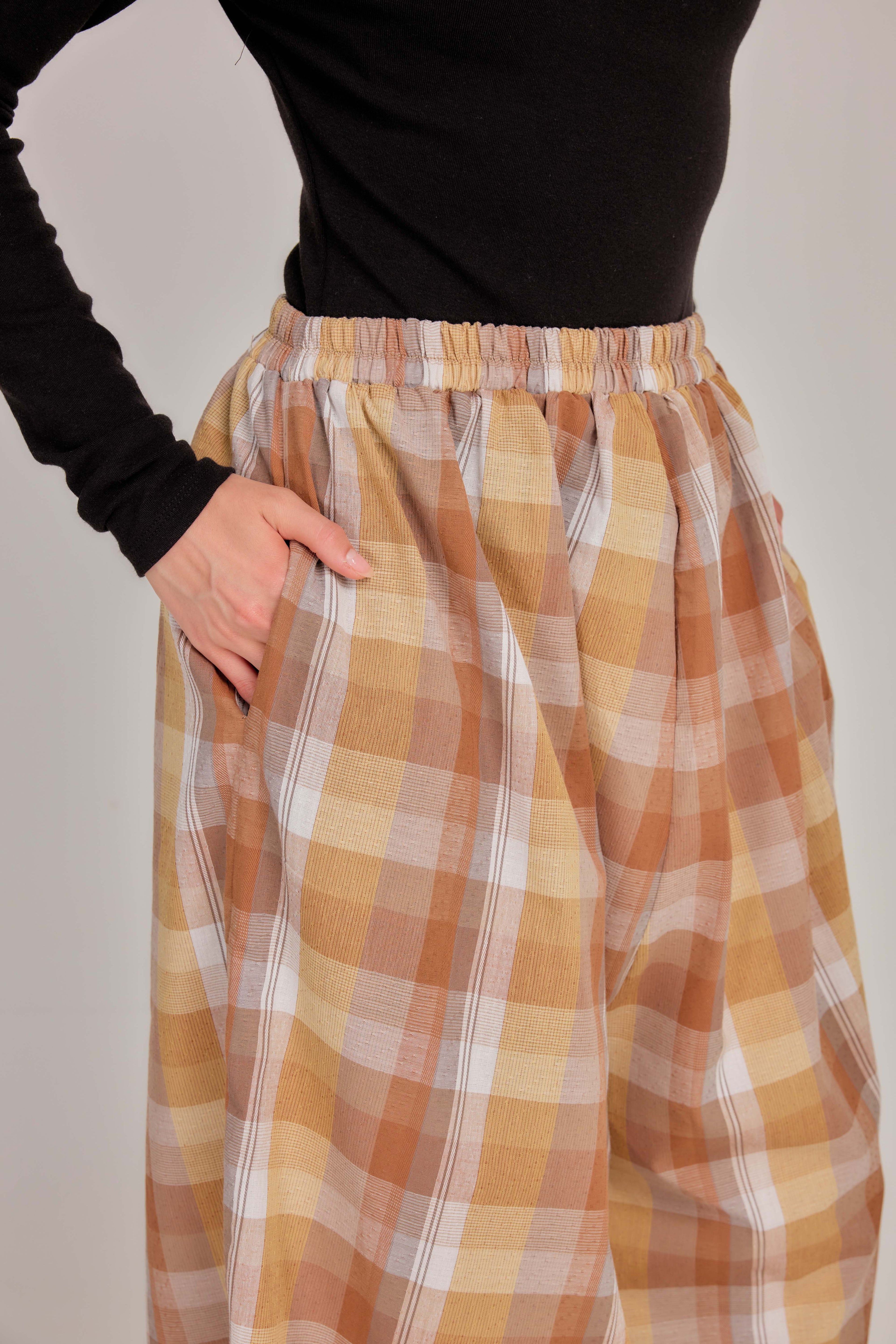 05 - Butterscotch - Wide High Waist Pants