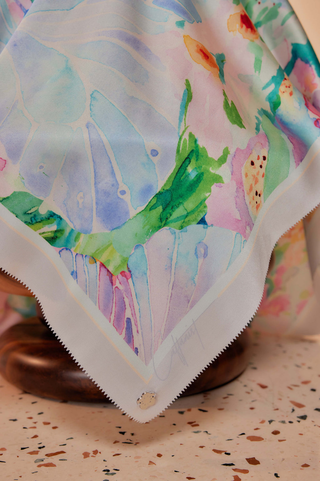 Life's A Garden - Square Scarf with Matching Fan