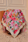 Of All Flowers: You - Square Scarf with Matching Fan
