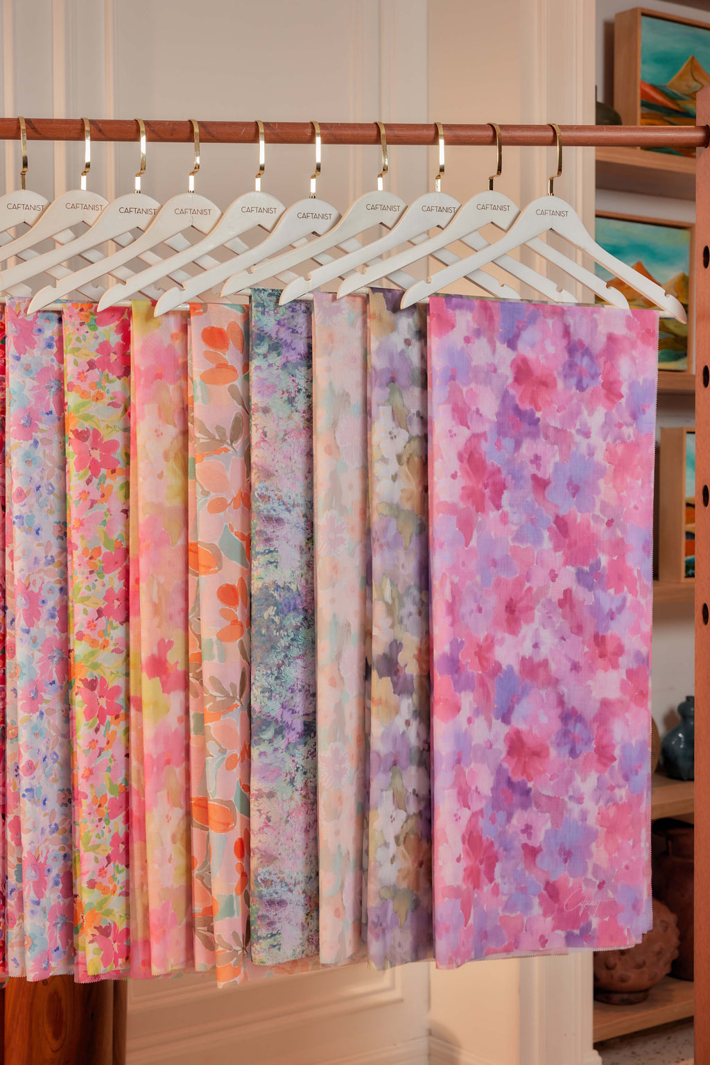 19 - Sundari Kenanga IV - Kebarung Sulam Goyang Set With Matching Fan & Selendang