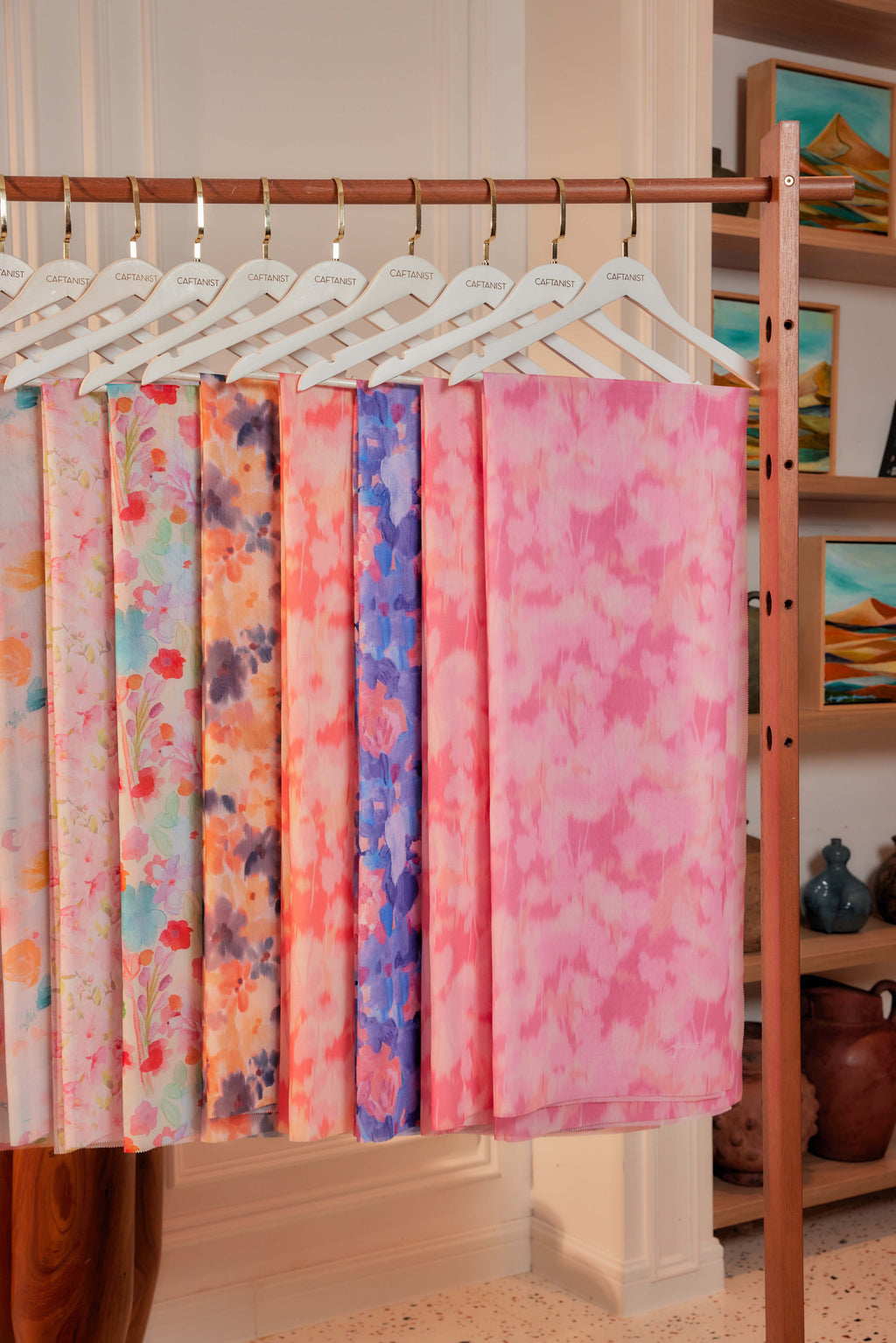 25 - Dewi Kemuning II - Kebarung Sulam Goyang Set With Matching Fan & Selendang