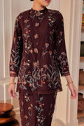 Dark Burgundy Cherry - Kids Dian Embellished Kurung [PREORDER MID FEB]