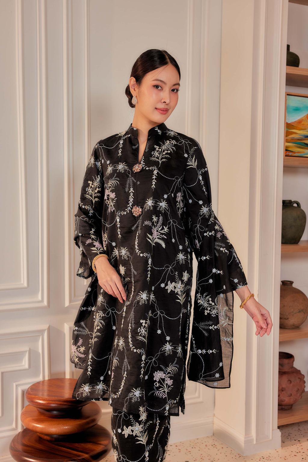 Hitam Manis - Puspa Kurung Labuh (Fully Lined)