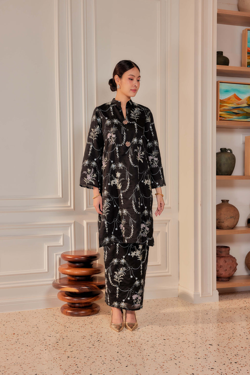 Hitam Manis - Puspa Kurung Labuh (Fully Lined)