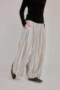 09 - Seaside Oat - Pleated Barrel-leg Pants