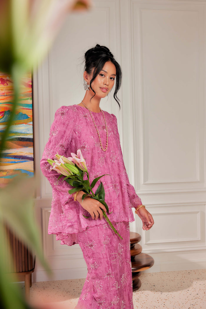 Love Potion - Nona Pearl Beaded Embellished Kurung (Fully Lined)